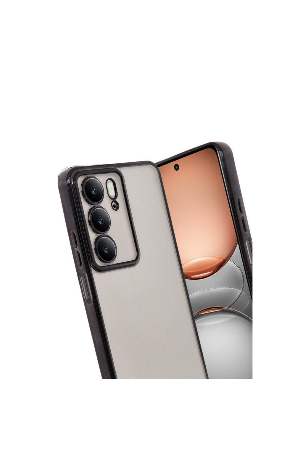 Realme C75 4G Uyumlu Kılıf Lensli Silikon - Siyah