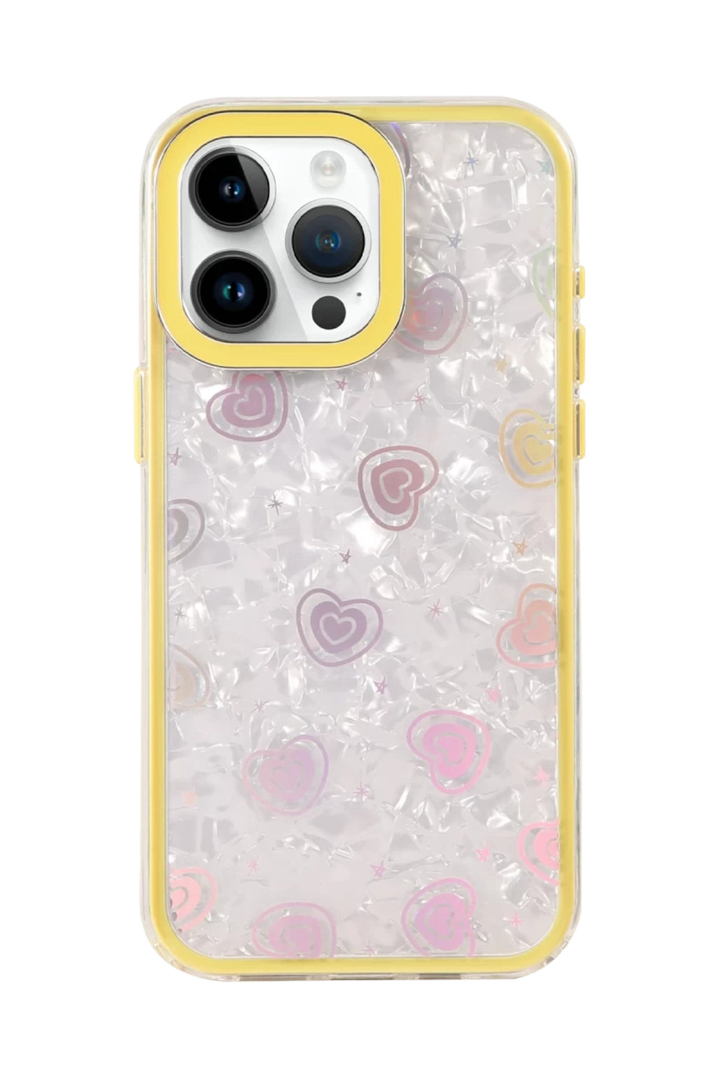 Apple iPhone 16 Pro Max Uyumlu Lumi Desenli Kapak - Sarı