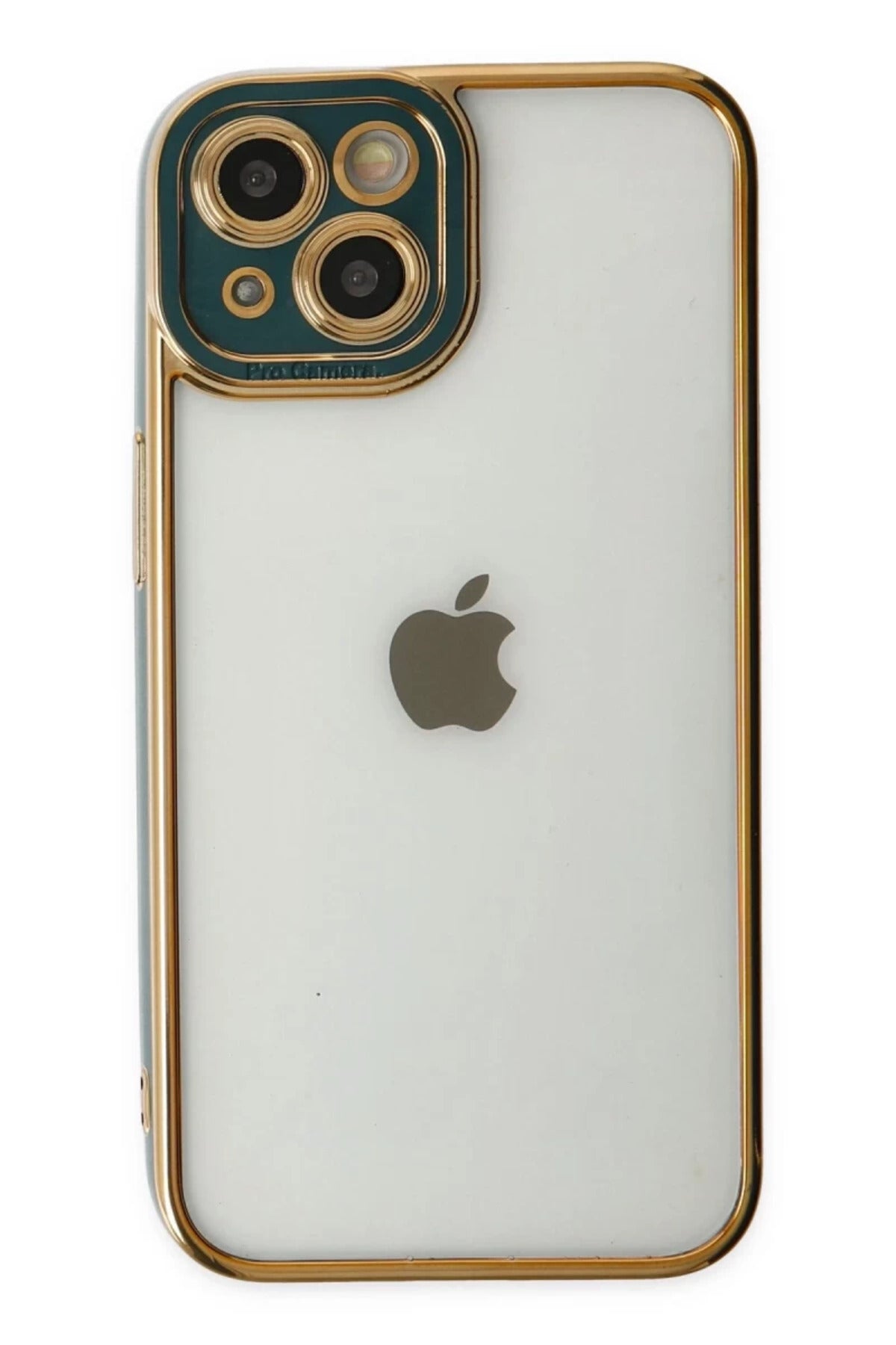 Apple iPhone 14 Plus Uyumlu Kılıf Liva Lens Silikon - Yeşil