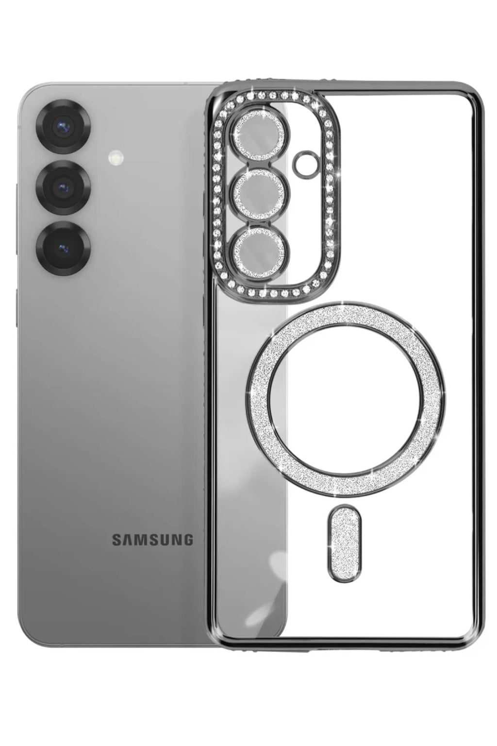 Samsung Galaxy S26 Uyumlu Joke Simli Magneticsafe Kılıf - Siyah