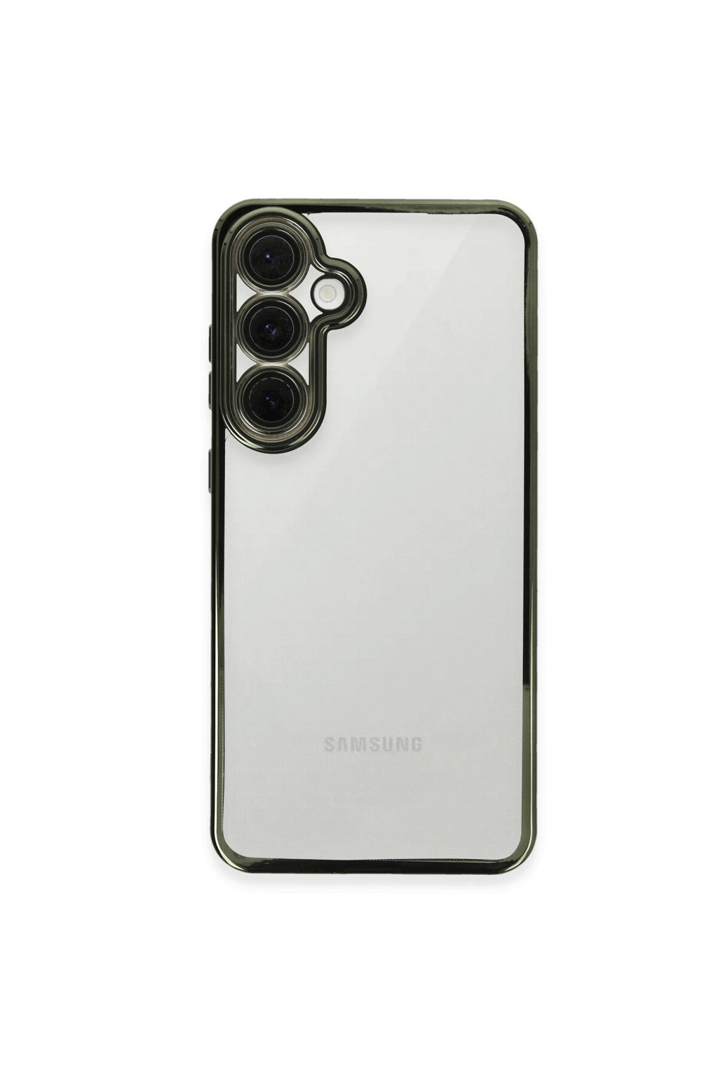 Samsung Galaxy S24 FE Uyumlu Kılıf Lensli Silikon - Yeşil