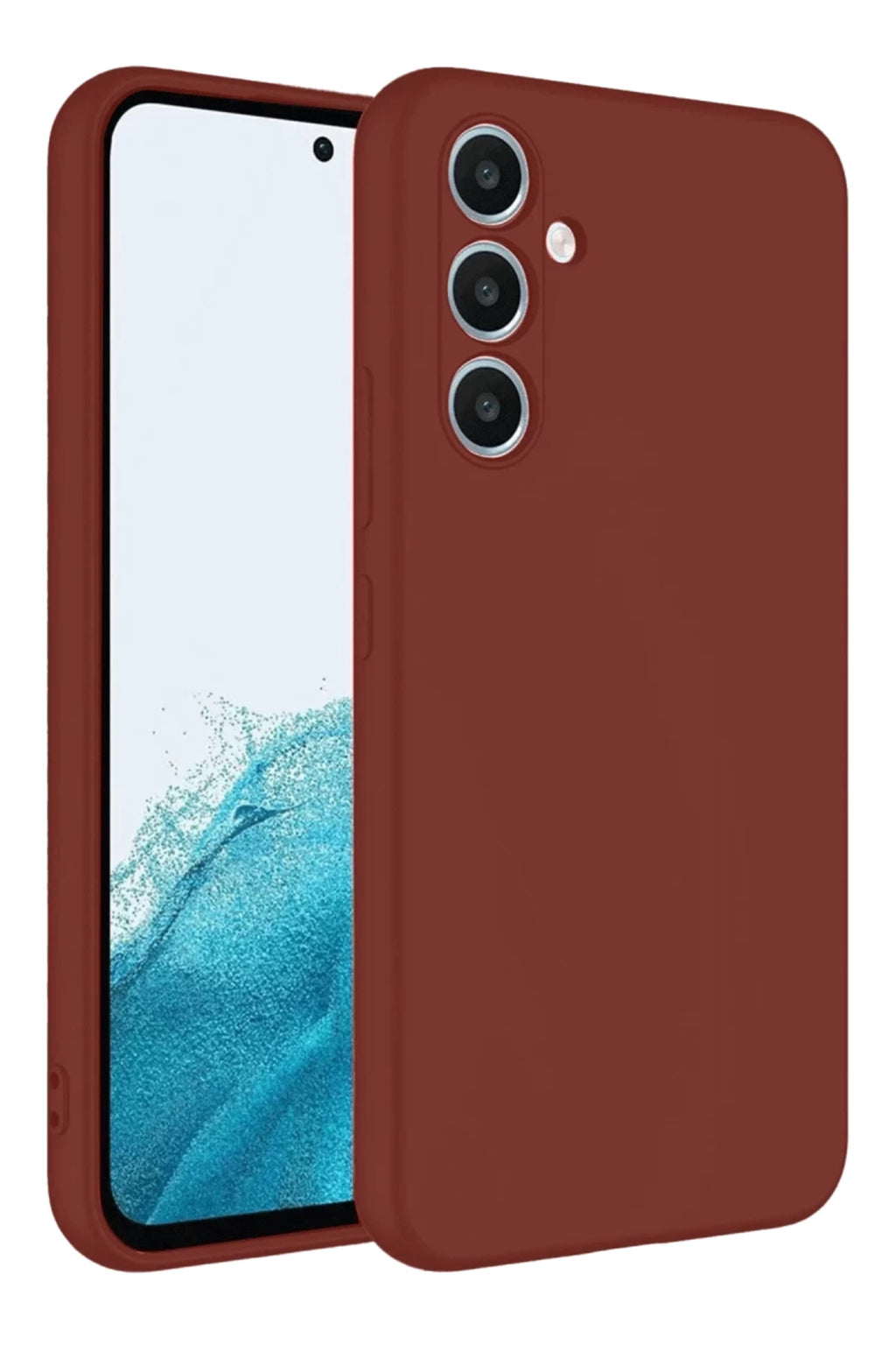 Samsung Galaxy A16 5G Uyumlu Kılıf First Silikon - Bordo