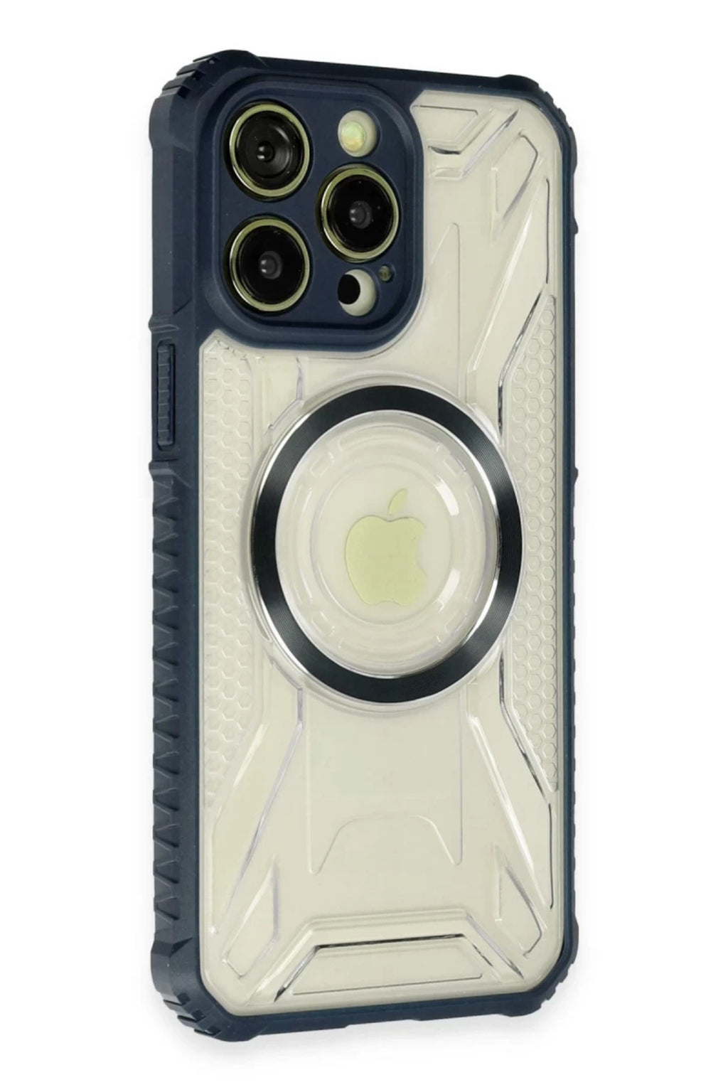 Apple iPhone 14 Pro Uyumlu Kılıf Prag Magneticsafe Kapak - Lacivert