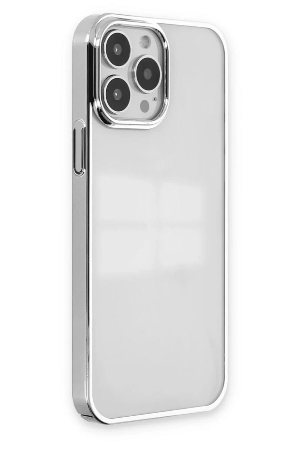 Apple iPhone 14 Pro Max Uyumlu Kılıf Element Silikon - Gümüş