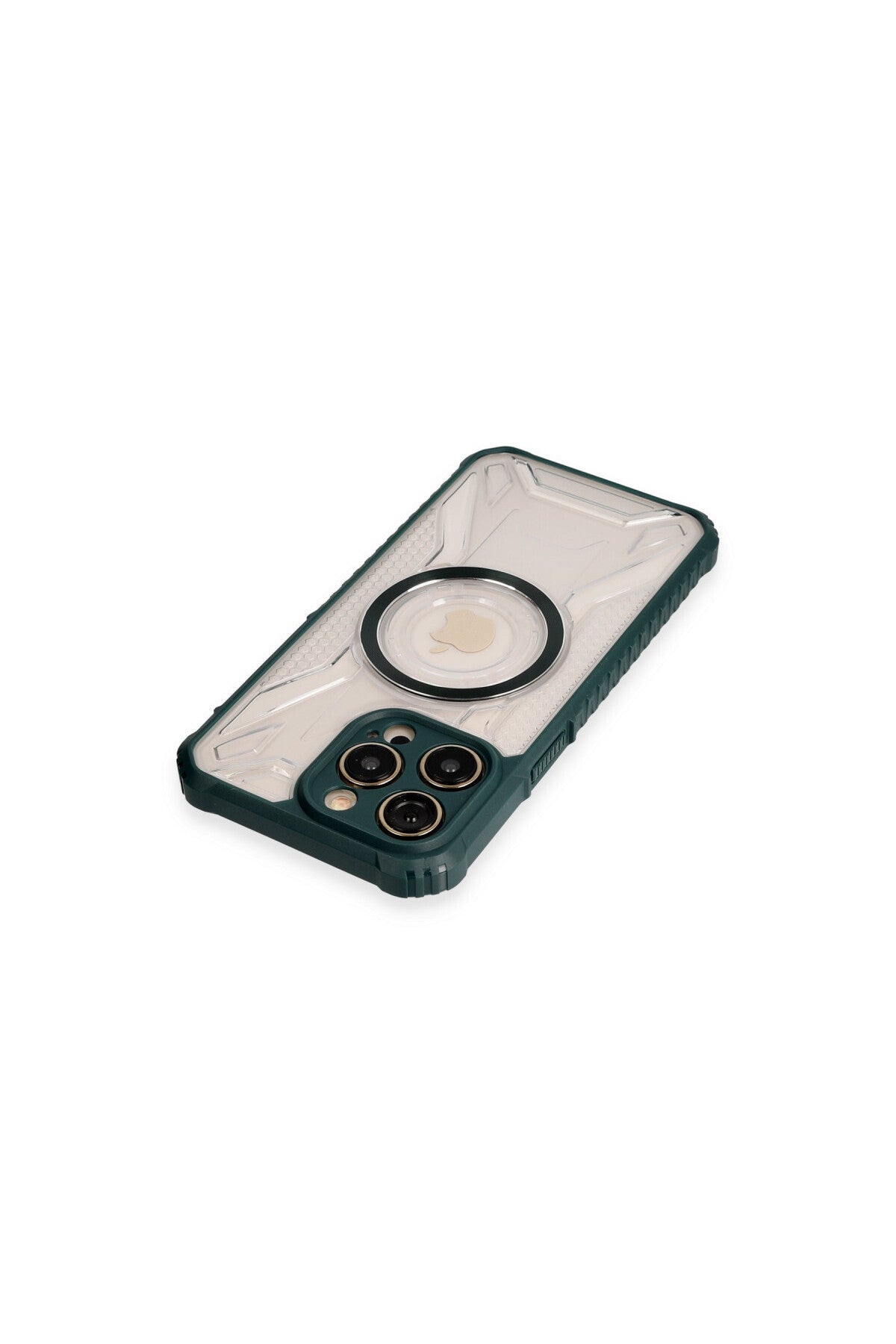 Apple iPhone 13 Pro Uyumlu Kılıf Prag Magneticsafe Kapak - Koyu Yeşil