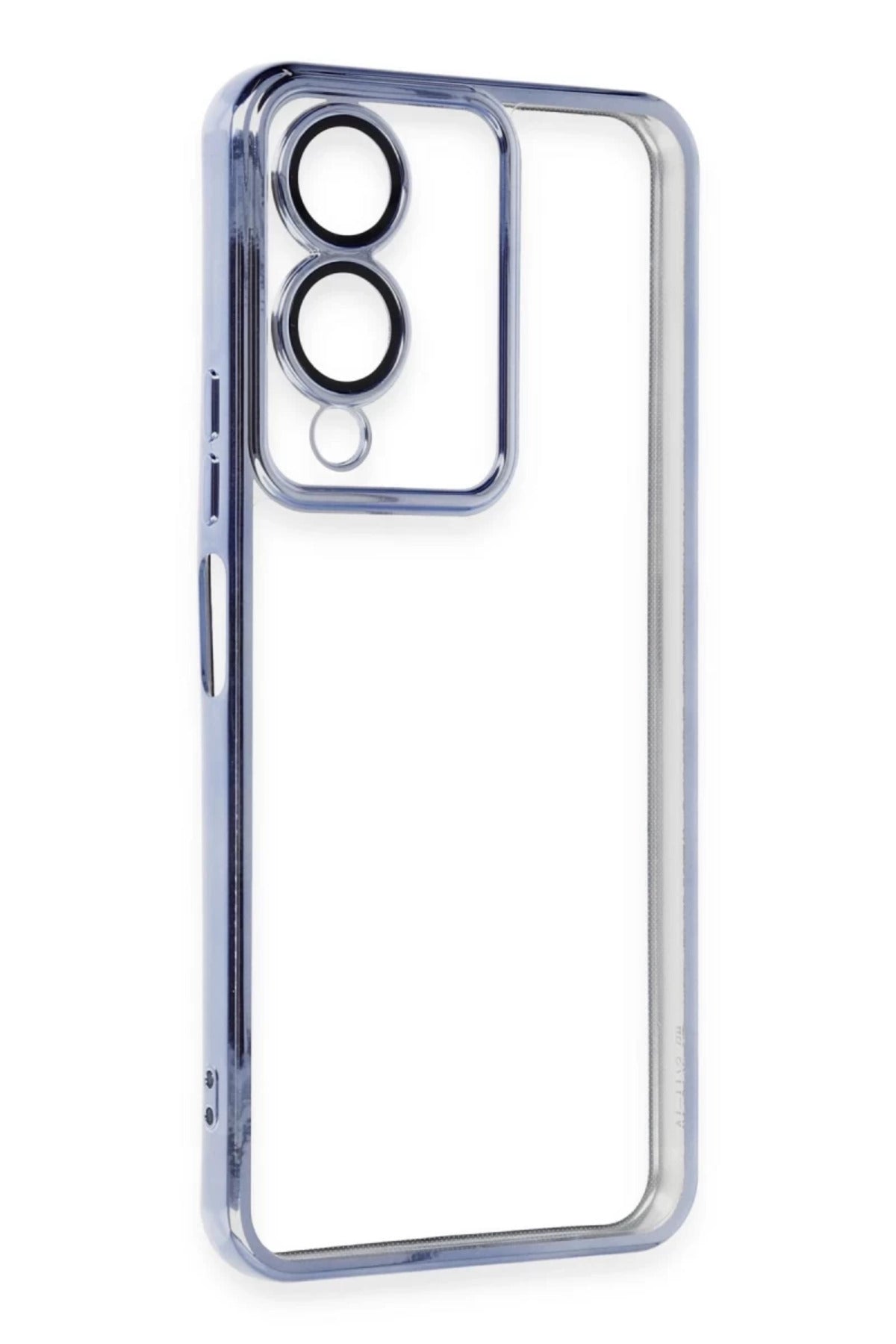 Vivo Y17S Uyumlu Kılıf Lensli Silikon - Açık Mavi