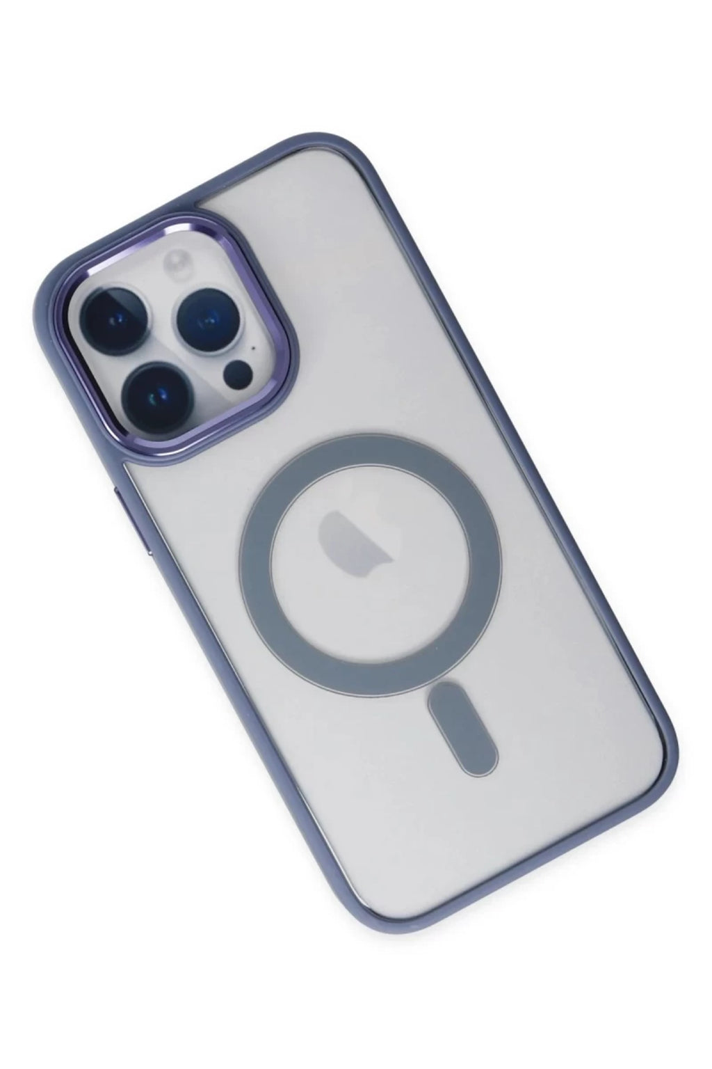 Apple iPhone 14 Pro Uyumlu Kılıf Room Magneticsafe Silikon - Sierra Blue
