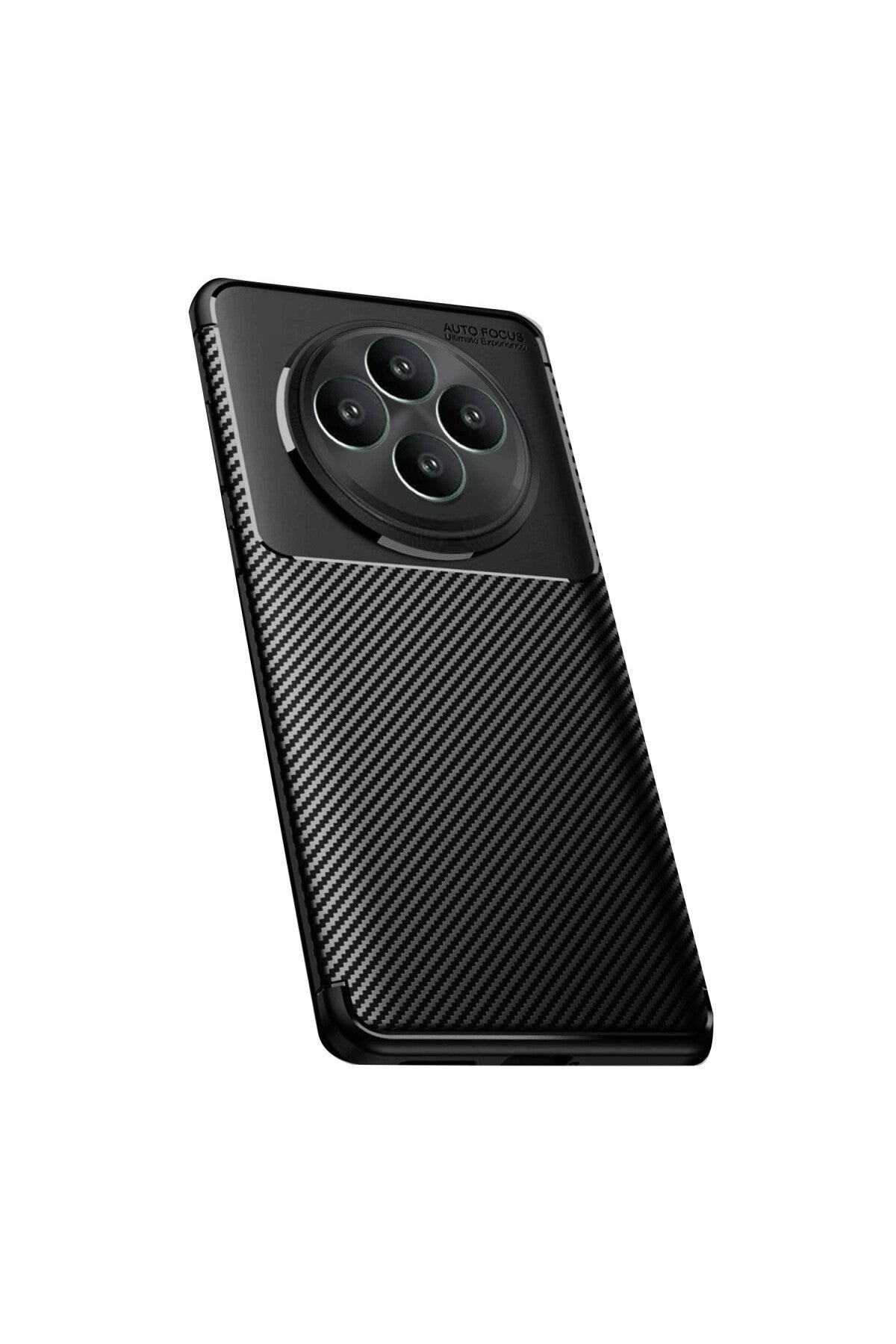 Oppo Reno 11 Uyumlu FS Kılıf Auto Focus Karbon Kapak - Siyah