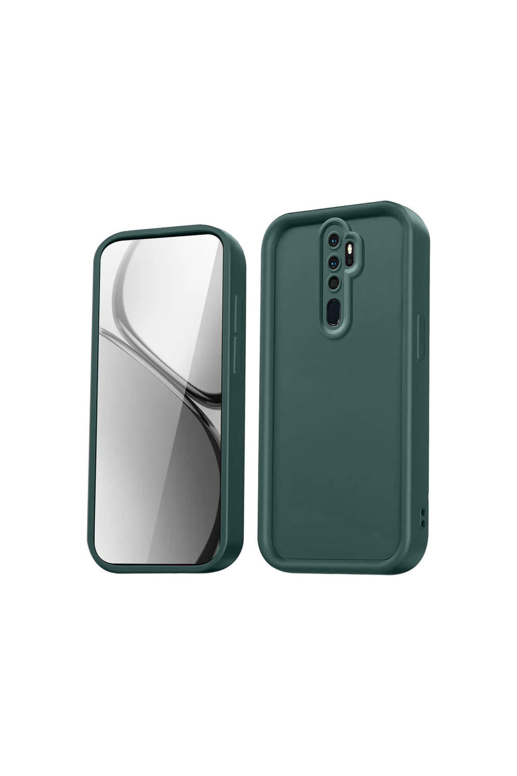 Xiaomi Redmi Note 8 Pro Uyumlu Kılıf Viera Silikon - Koyu Yeşil