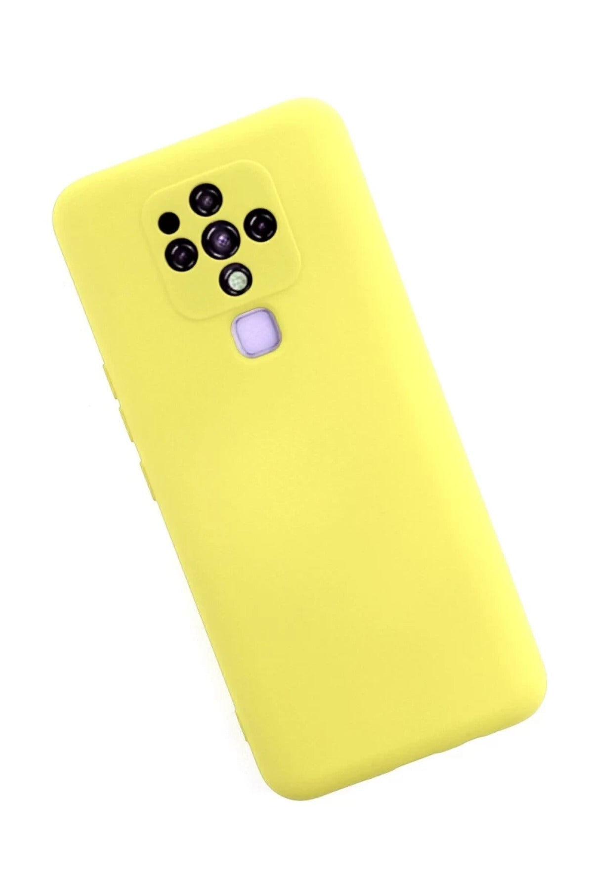 Tecno Camon 16 Uyumlu Kılıf Nano içi Kadife Silikon - Sarı