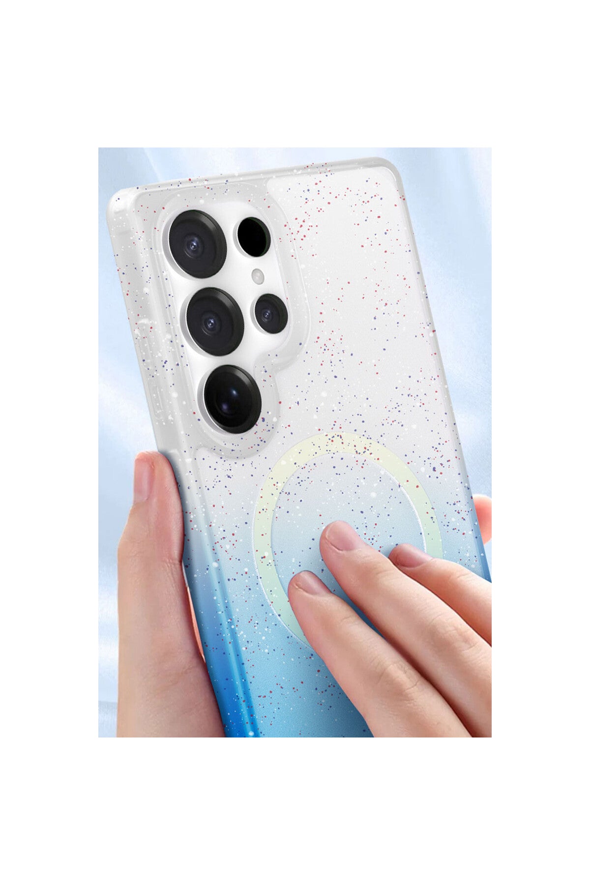 Samsung Galaxy S24 Ultra Uyumlu Pummel Shiny Magsafe Kapak - Mor