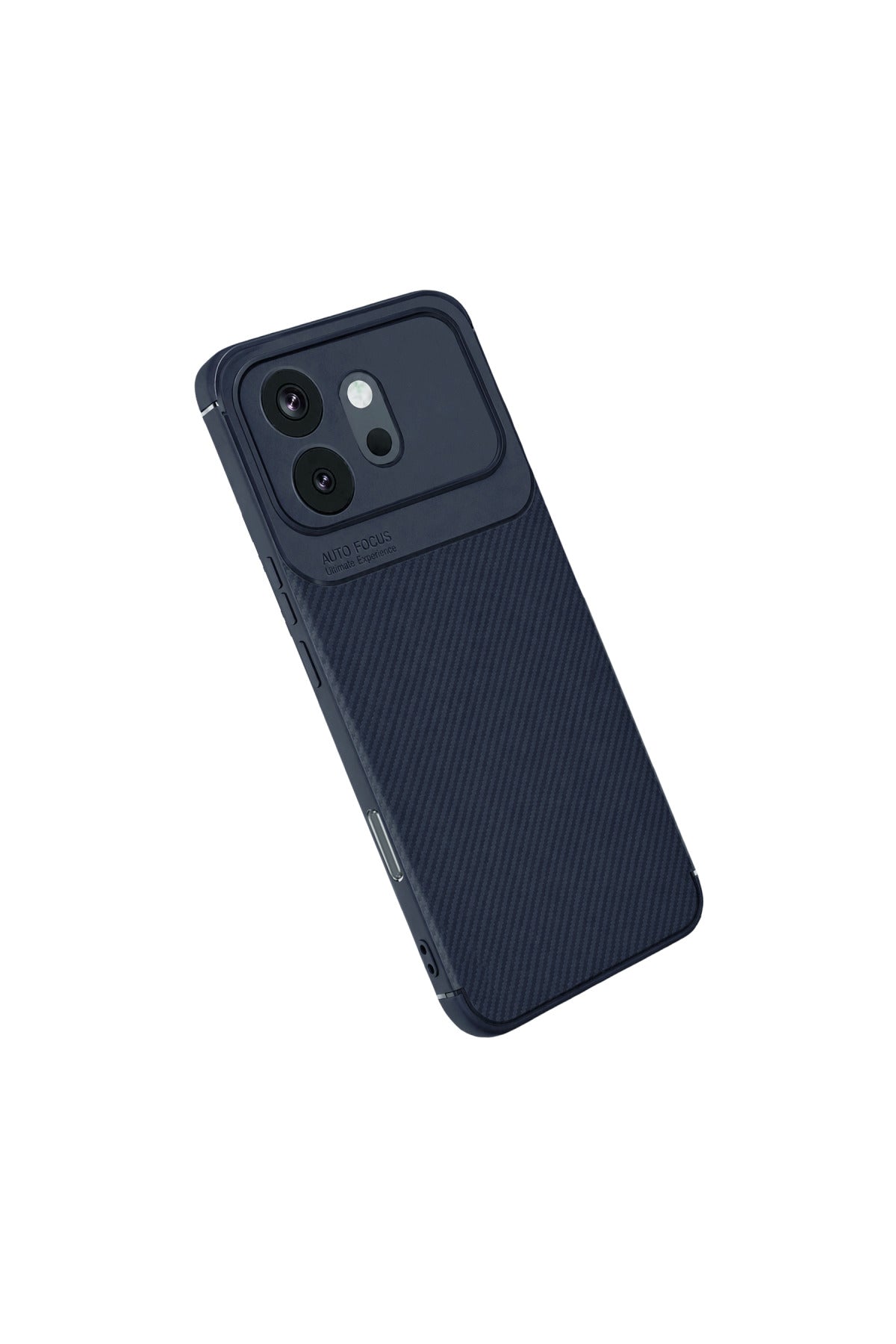 Huawei Honor 600 Uyumlu Auto Focus Karbon Kapak - Lacivert