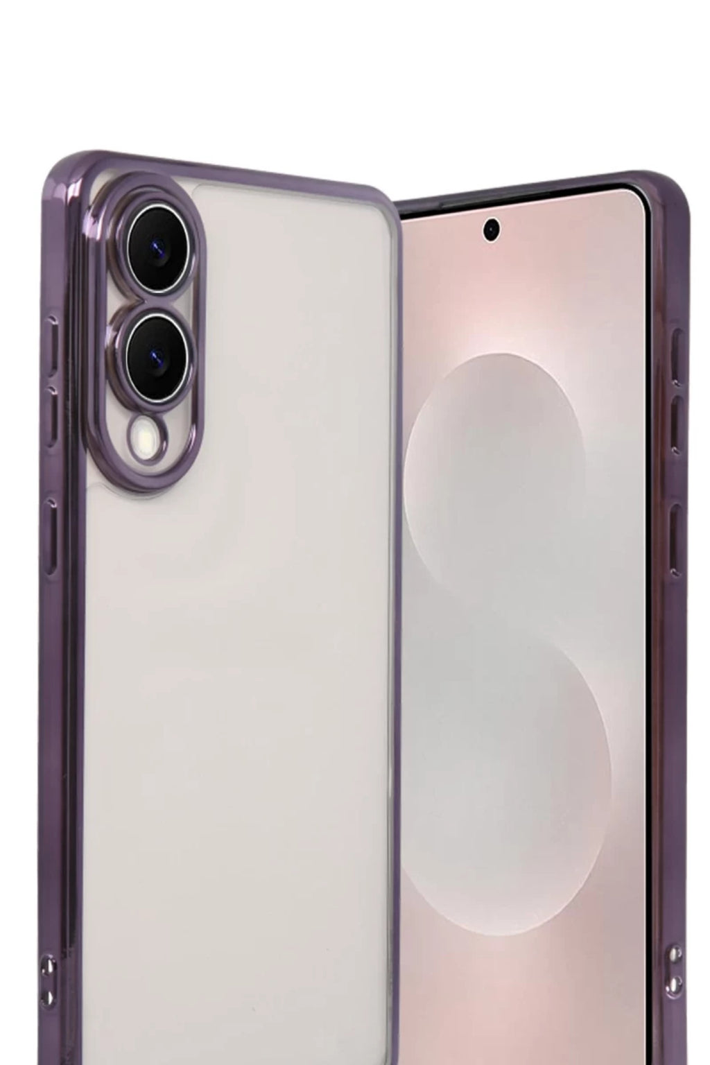 Samsung Galaxy S25 Uyumlu Edge Lensli Silikon - Mor