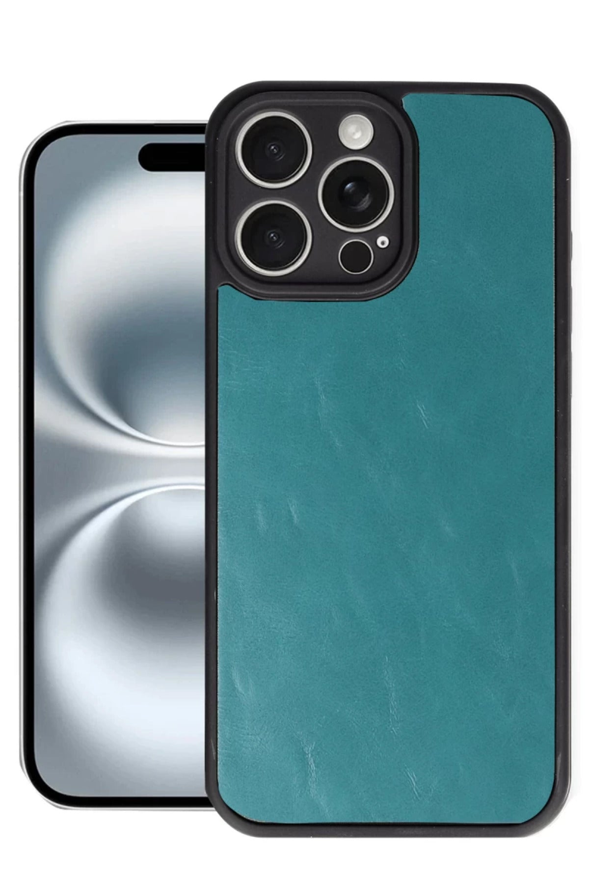 Apple iPhone 16 Pro Max Uyumlu Kılıf Aras Deri Kapak - Açık Yeşil