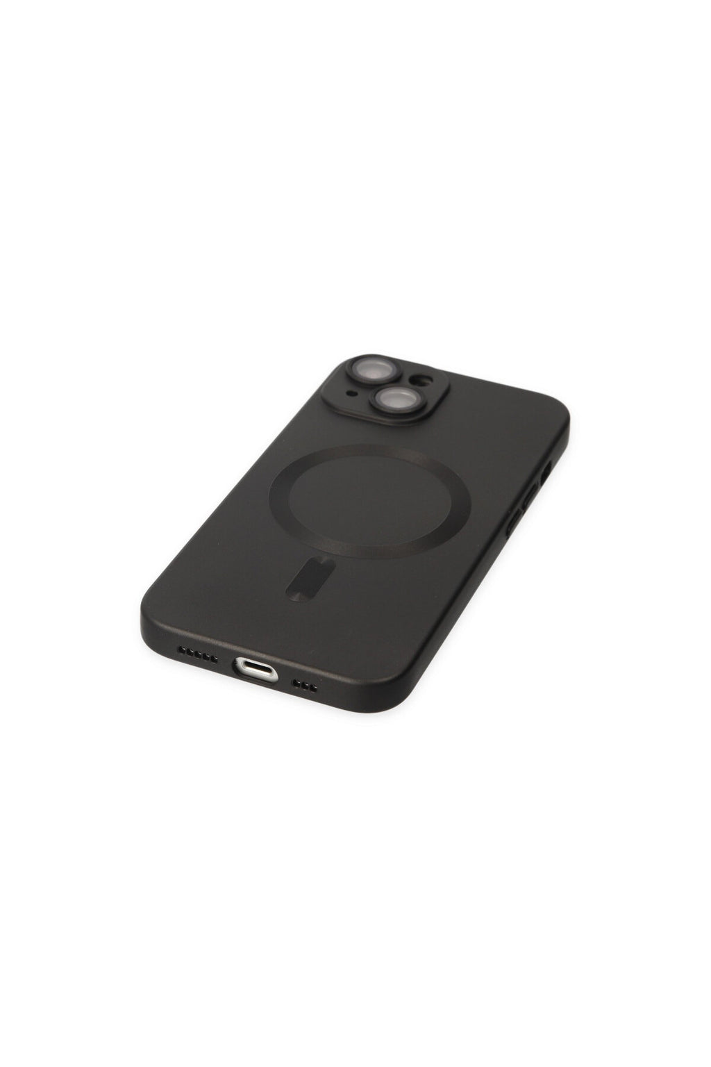 Apple iPhone 14 Plus Uyumlu Kılıf Moshi Lens Magneticsafe Silikon - Siyah
