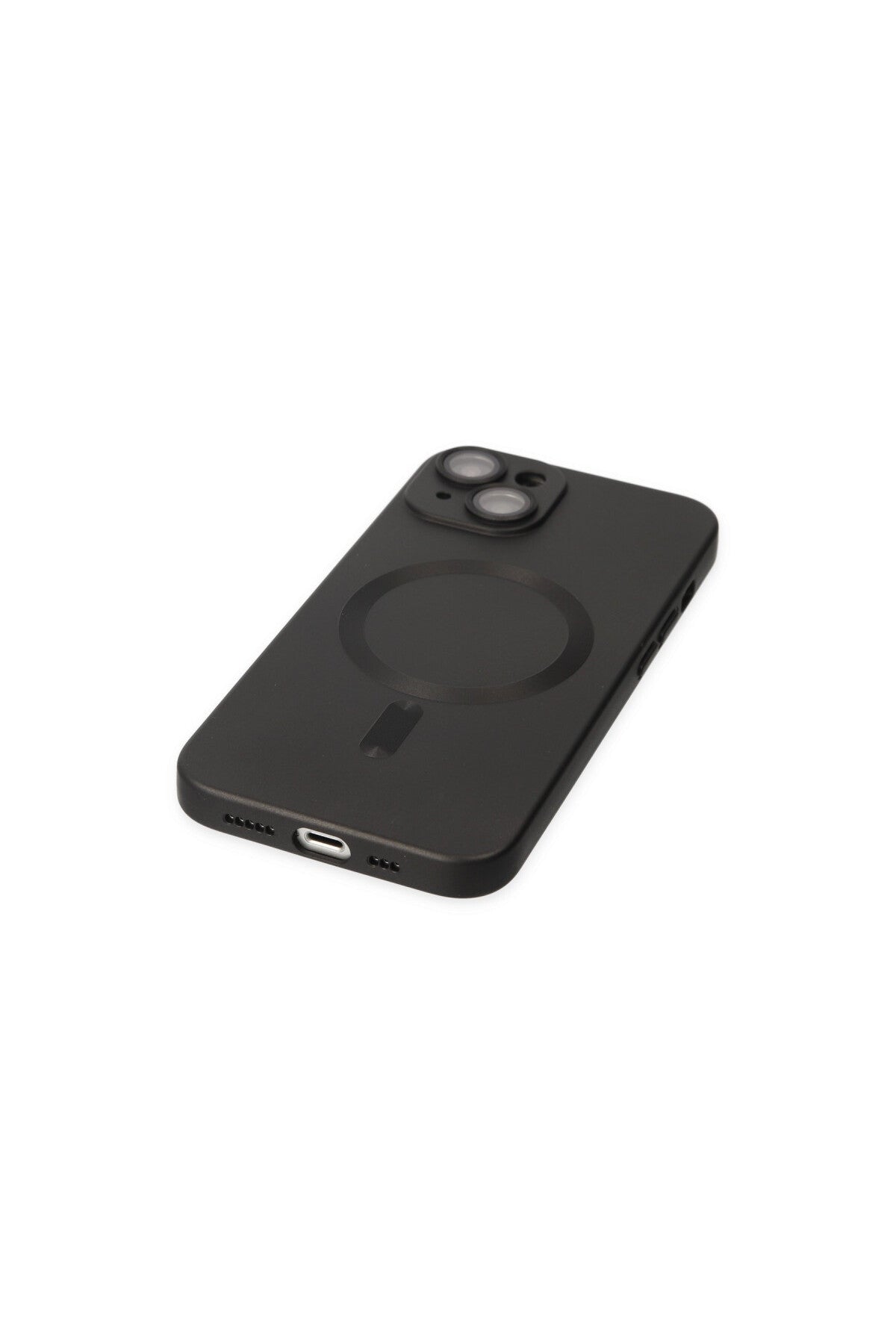 Apple iPhone 14 Plus Uyumlu Kılıf Moshi Lens Magneticsafe Silikon - Siyah