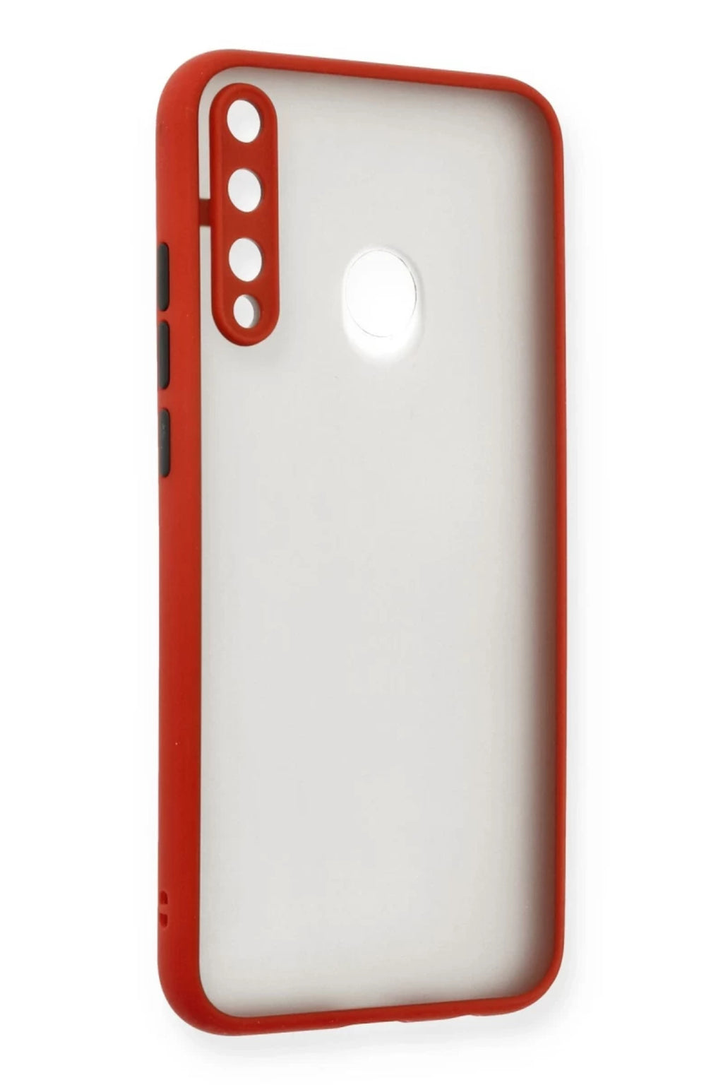 Huawei P40 Lite Uyumlu E Kılıf Montreal Silikon Kapak - Kırmızı