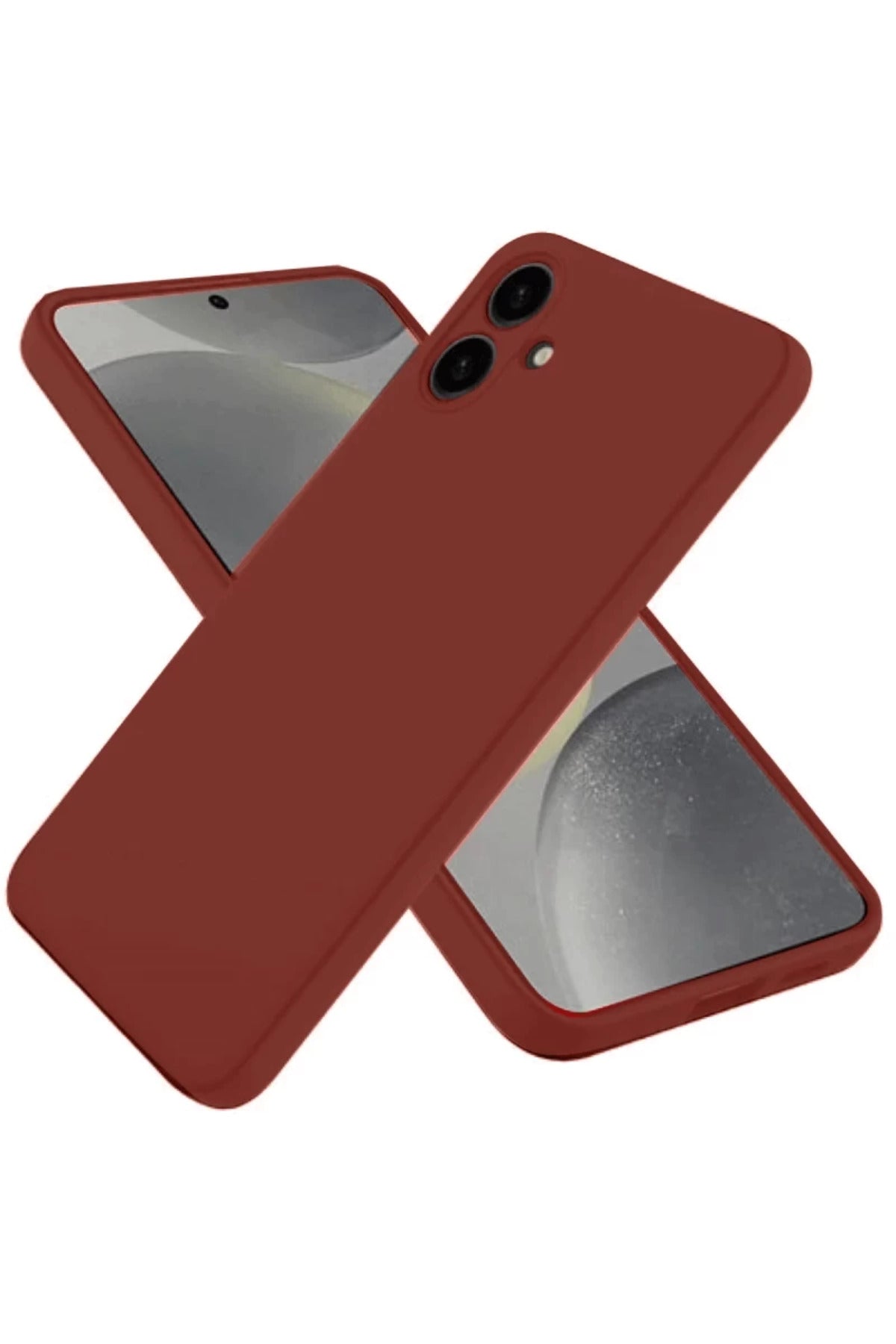 Samsung Galaxy A06 Uyumlu Kılıf First Silikon - Bordo