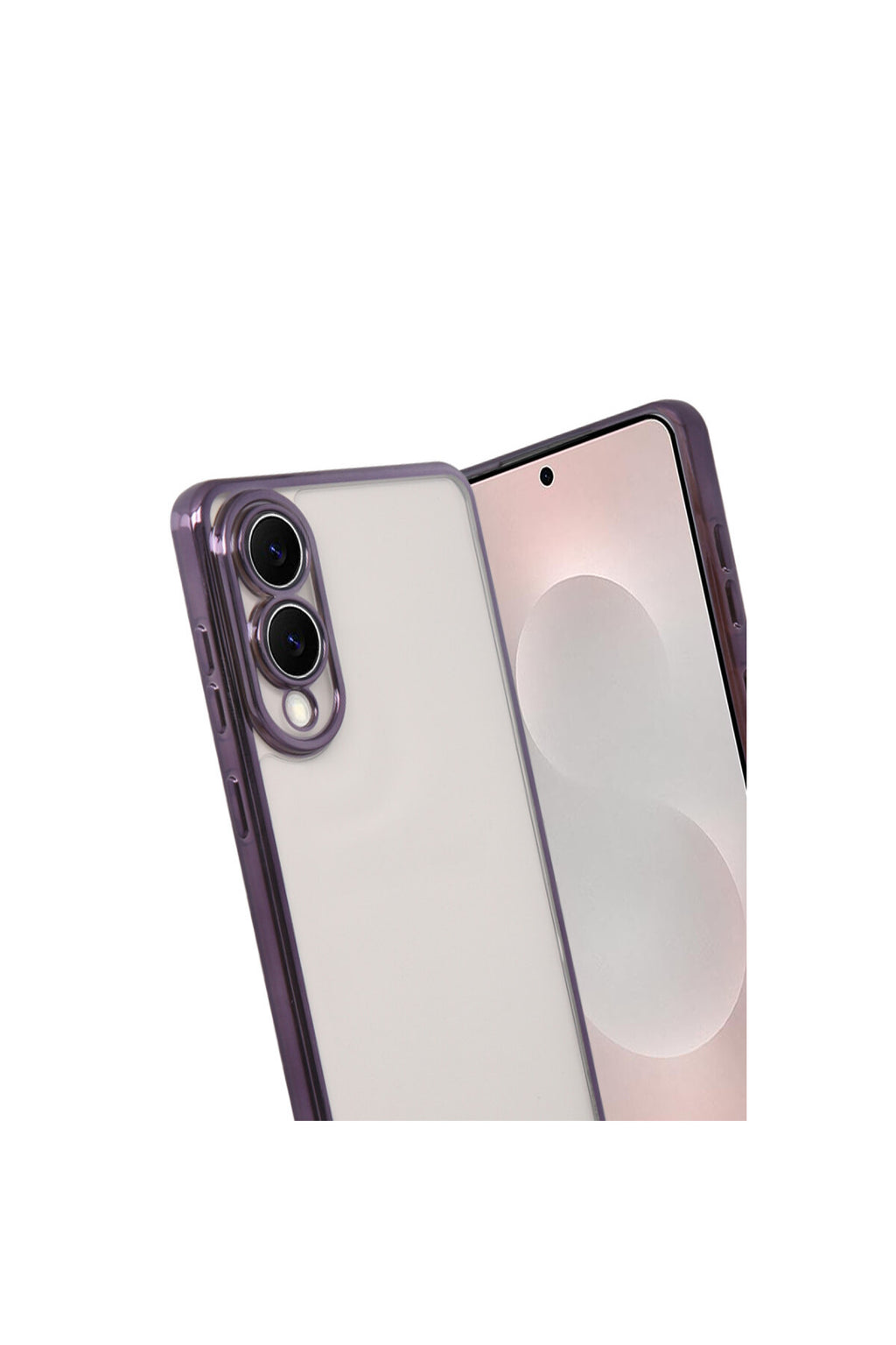 Samsung Galaxy S25 Uyumlu Edge Lensli Silikon - Mor