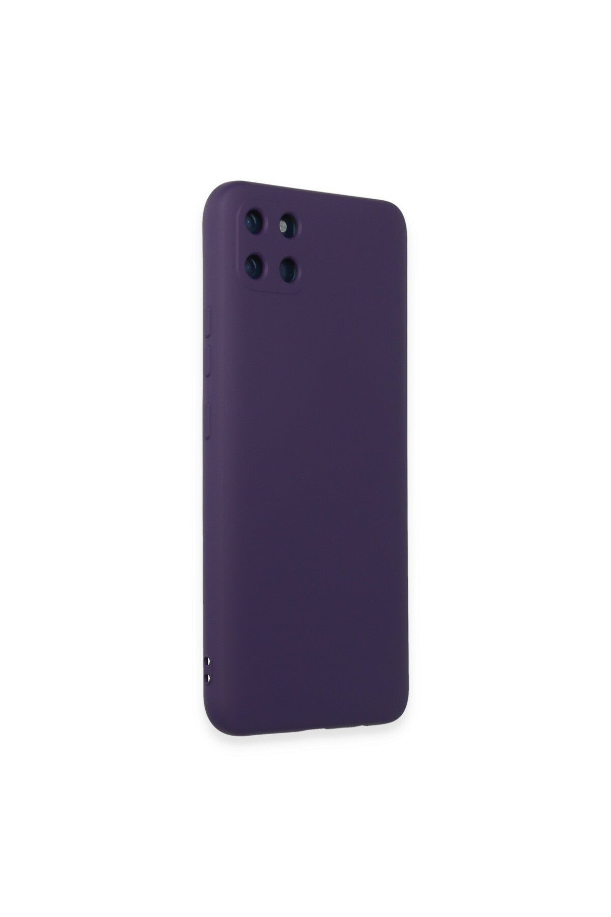 Realme C11 Uyumlu Kılıf Nano içi Kadife Silikon - Mor