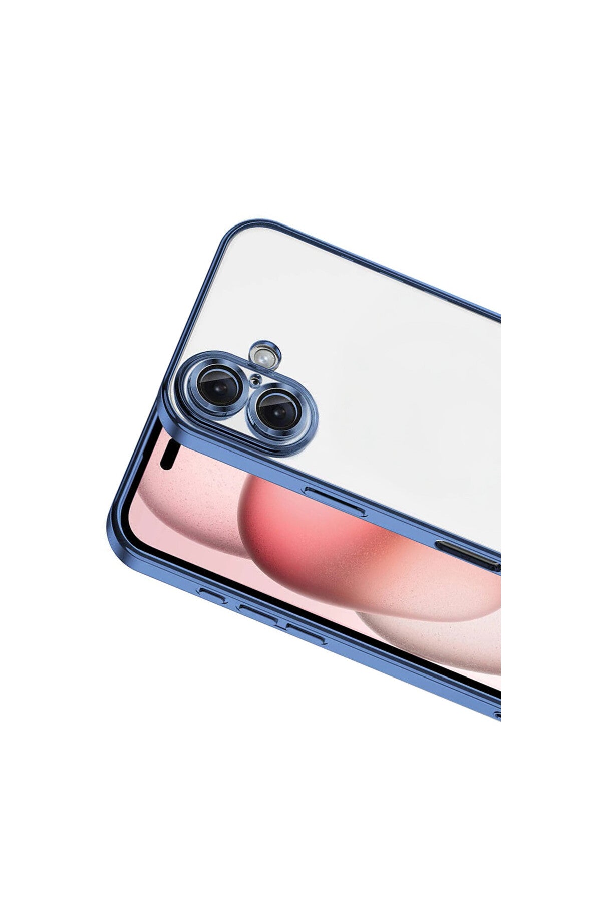 Apple iPhone 17 Uyumlu Lensli Silikon - Açık Mavi