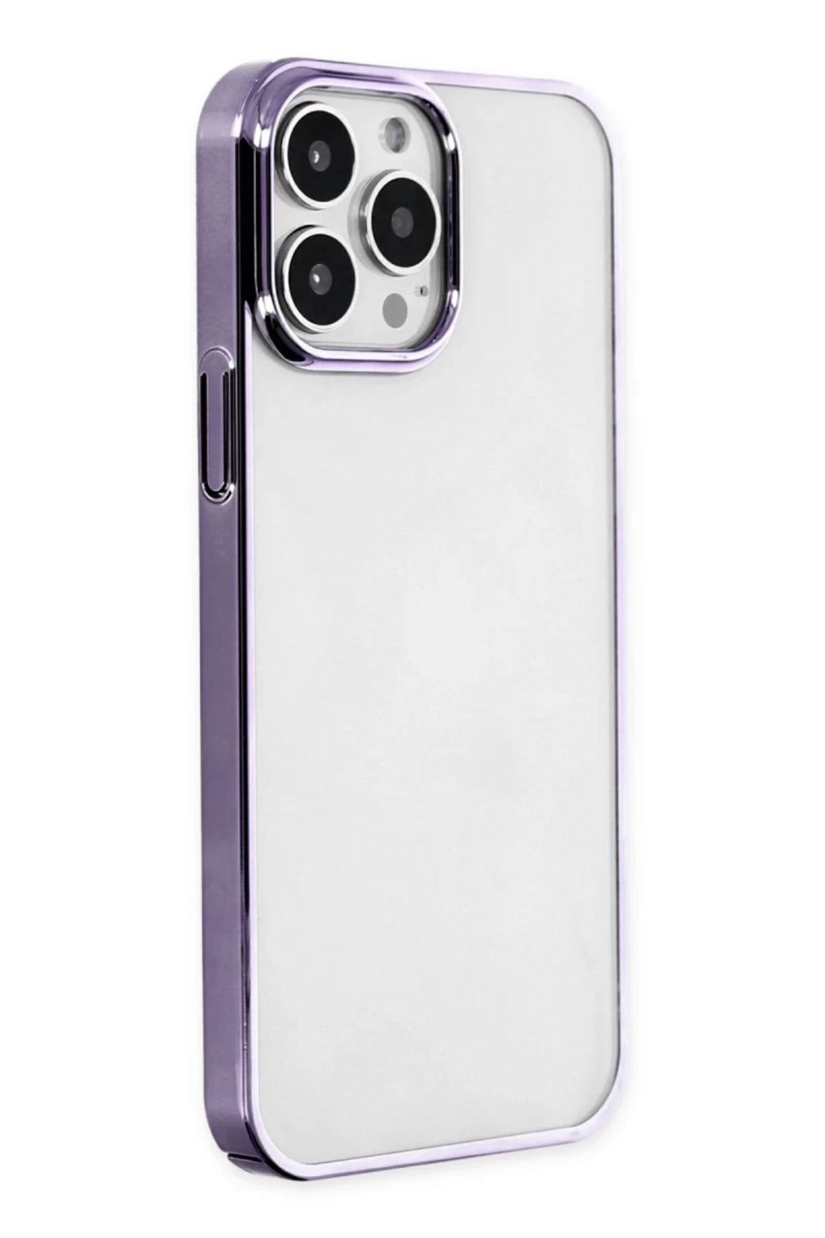 Apple iPhone 13 Pro Max Uyumlu Kılıf Element Silikon - Mor