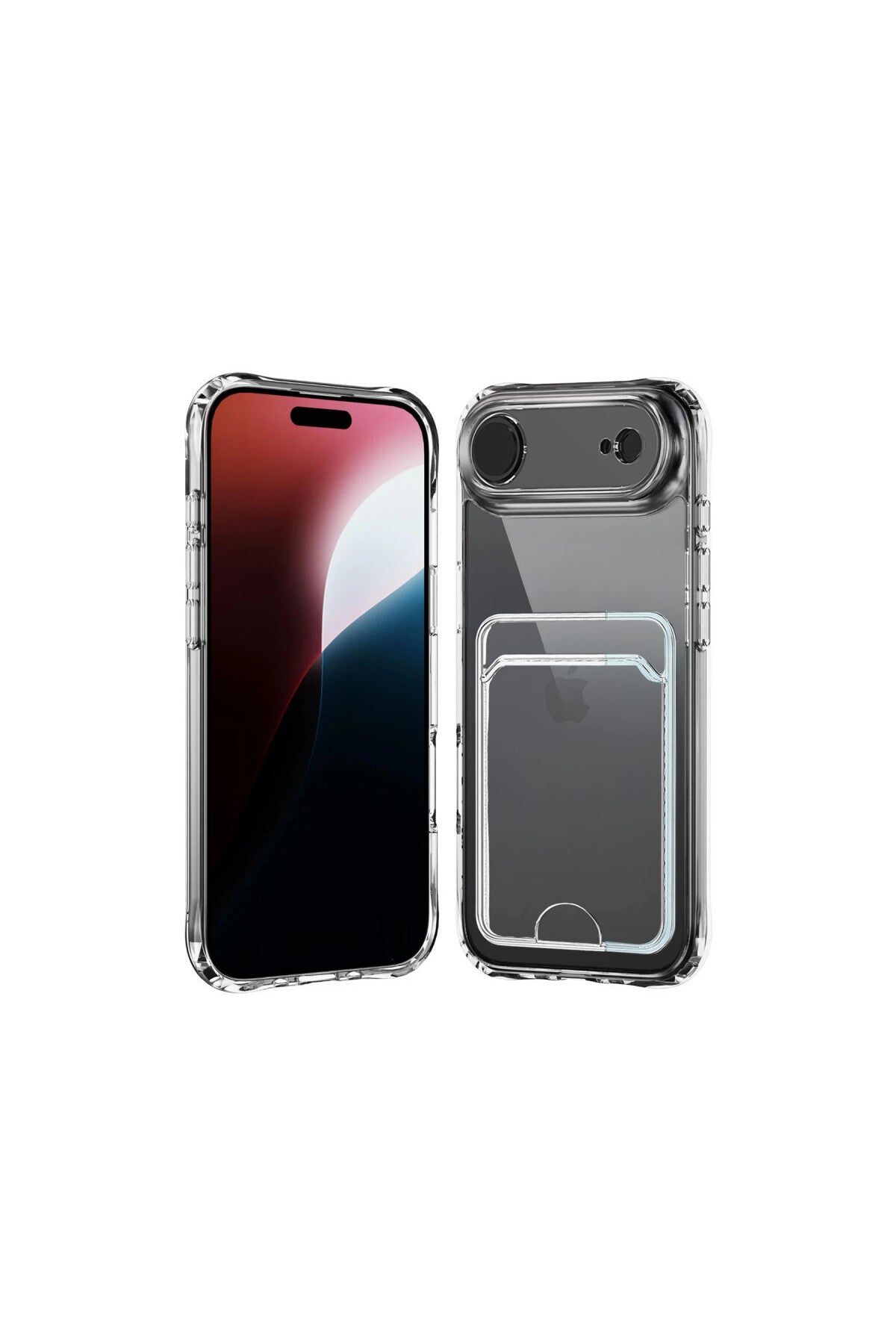 Apple iPhone 17 Air Uyumlu Kart Şeffaf Silikon - Şeffaf
