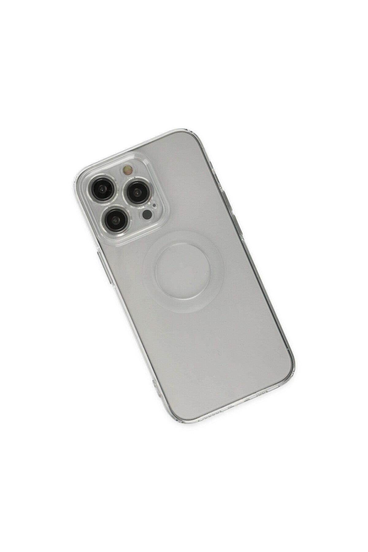 Apple iPhone 13 Pro Uyumlu Kılıf Santa Lens Silikon - Şeffaf