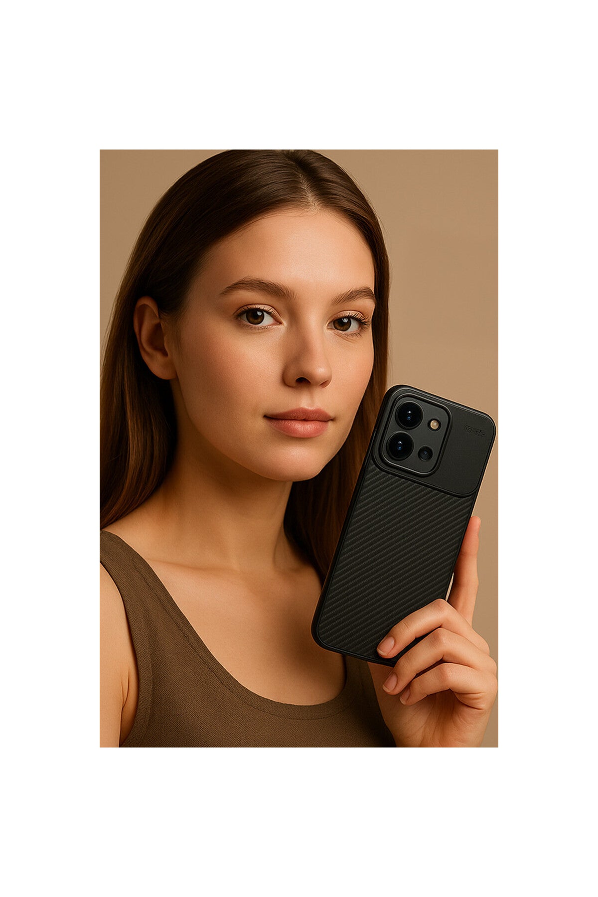 Xiaomi Redmi 15C 4G Uyumlu Auto Focus Karbon Kapak - Gri
