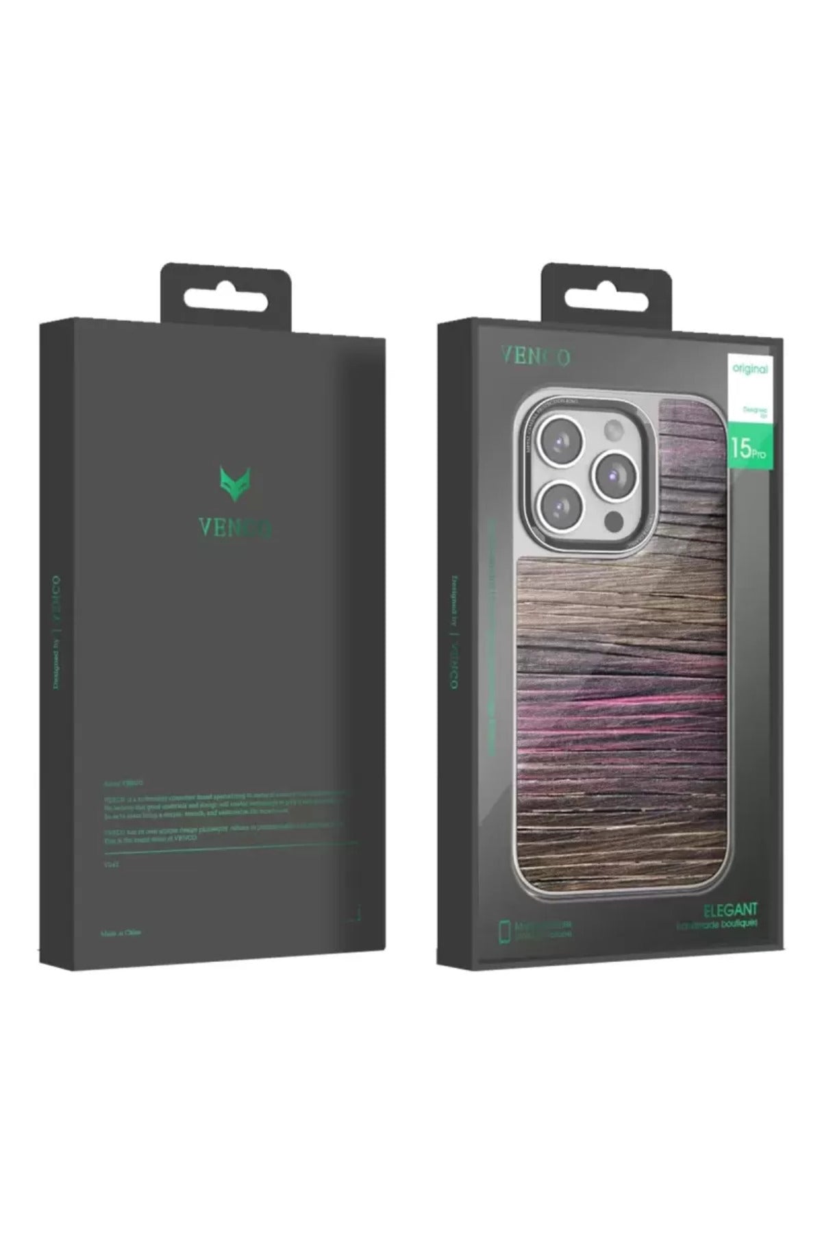 Venco Apple iPhone 14 Pro Uyumlu Wave Kapak - Kahverengi