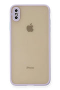 Apple iPhone X Uyumlu Kılıf Montreal Silikon Kapak - Mor