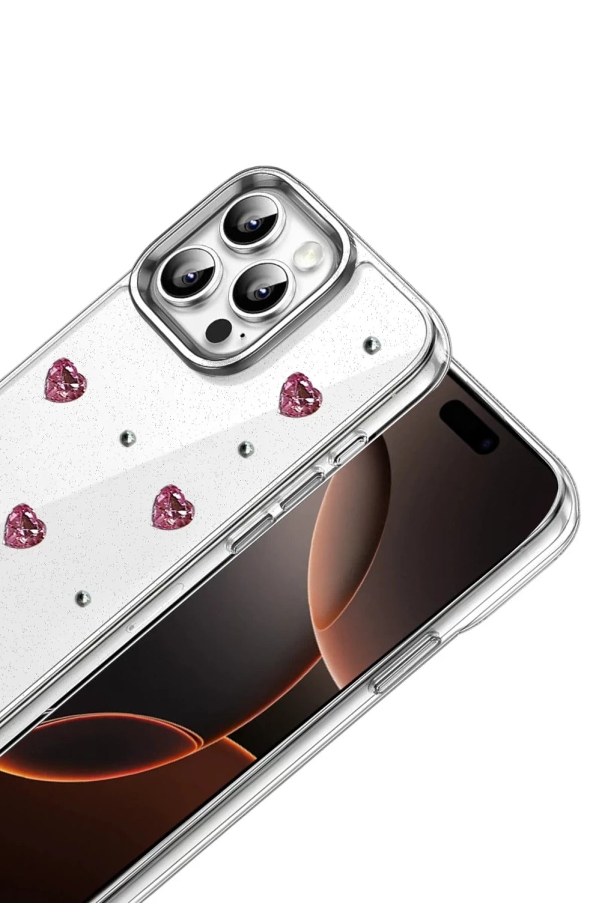 Apple iPhone 14 Pro Max Uyumlu Fiyonk Desenli Kapak - Desen 3