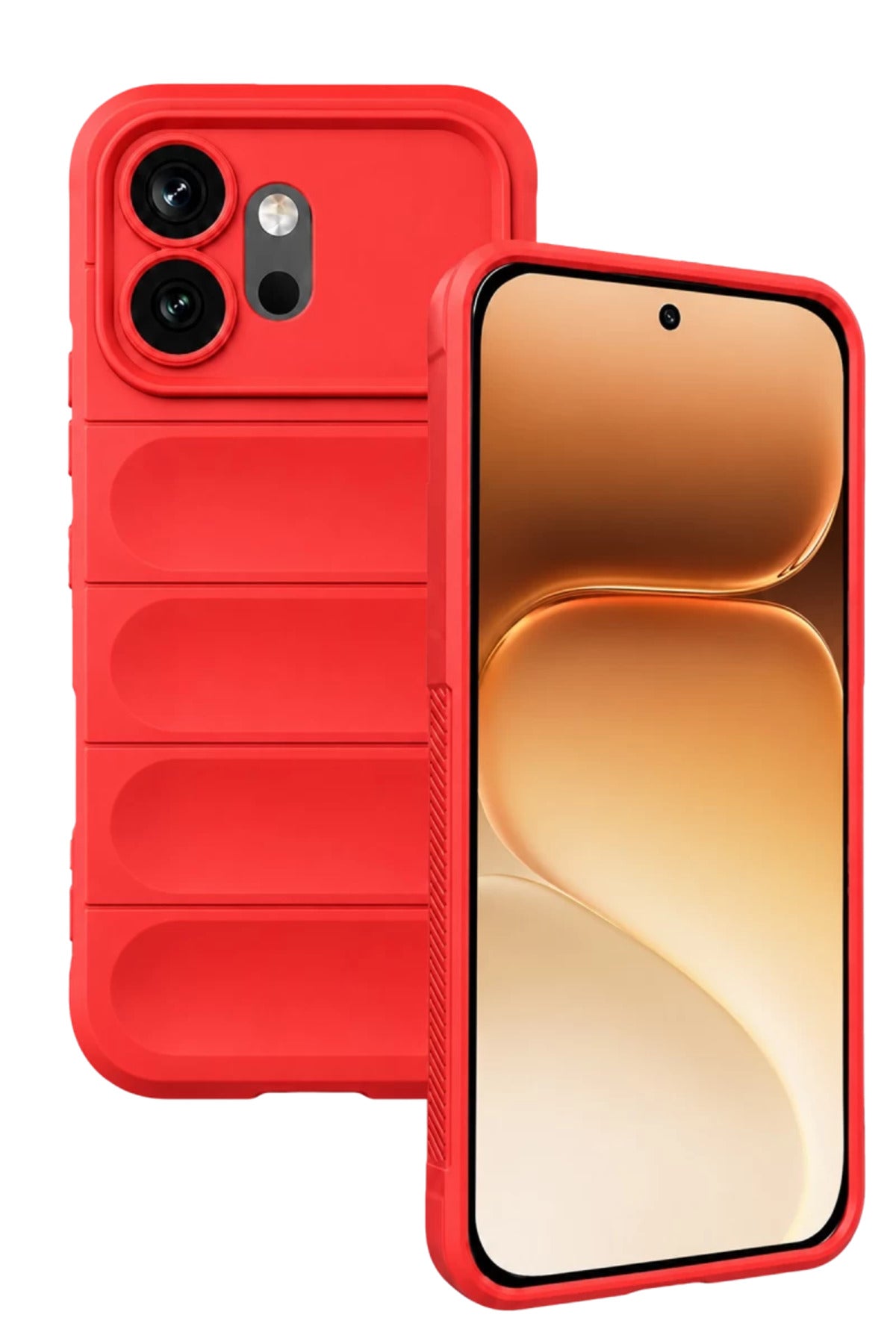 Huawei Honor 600 Uyumlu Optimum Silikon - Kırmızı