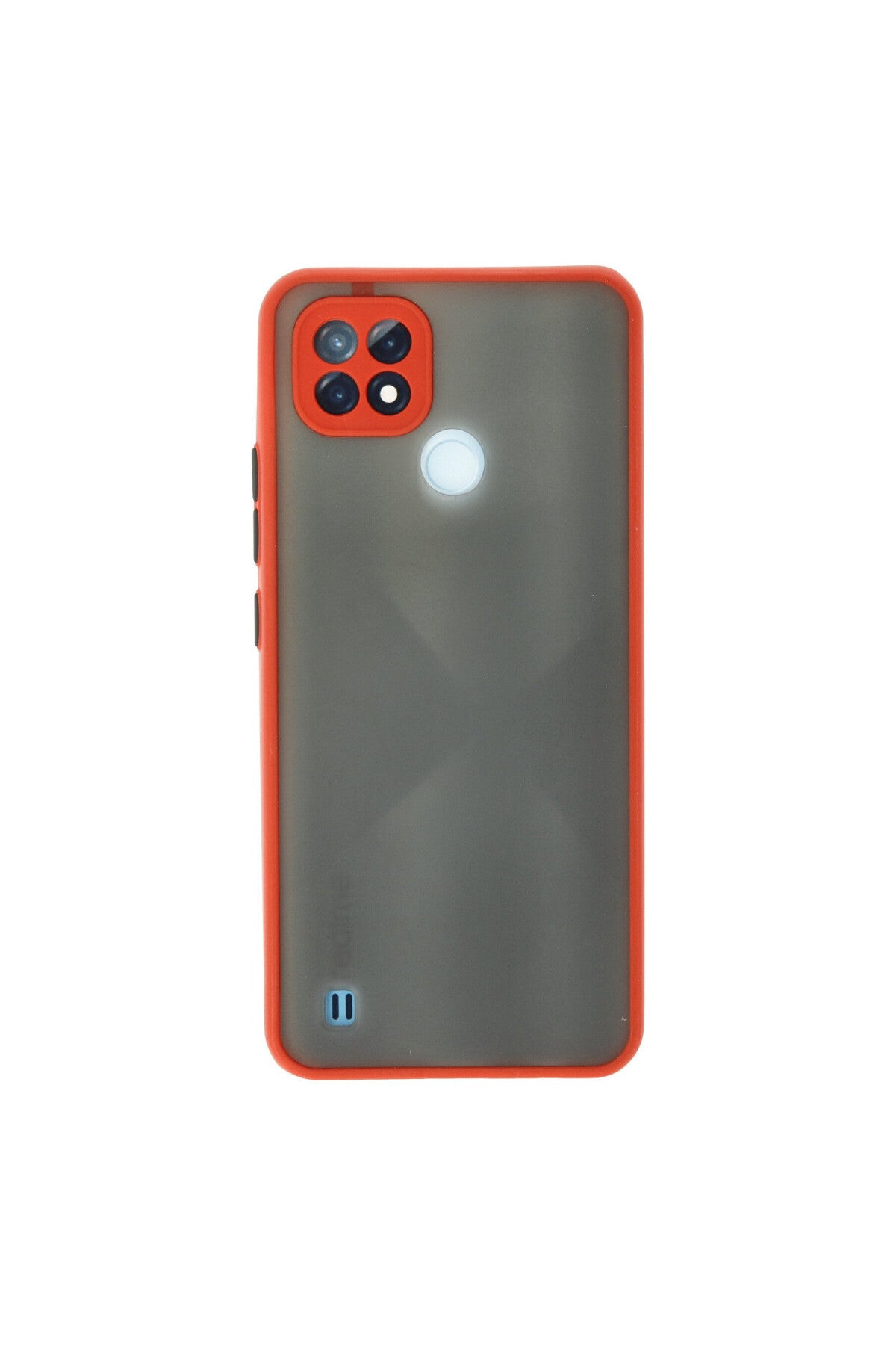 Realme C21 Uyumlu Kılıf Montreal Silikon Kapak - Kırmızı