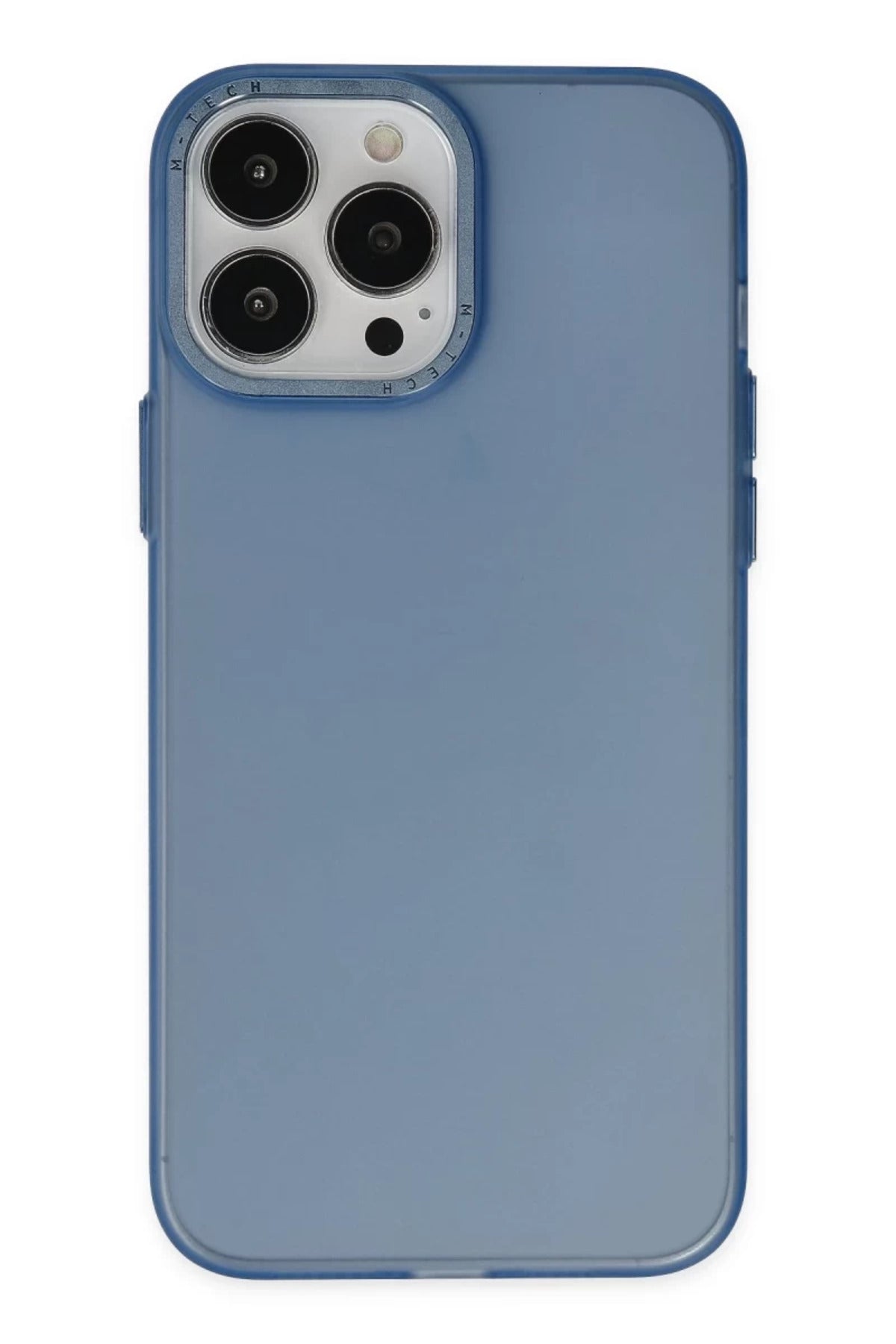 Apple iPhone 13 Pro Max Uyumlu Kılıf Modos Metal Kapak - Lacivert