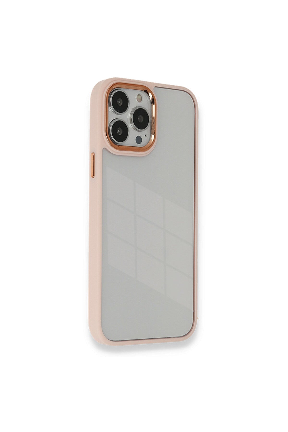 Apple iPhone 14 Pro Max Uyumlu Kılıf Dora Kapak - Pudra