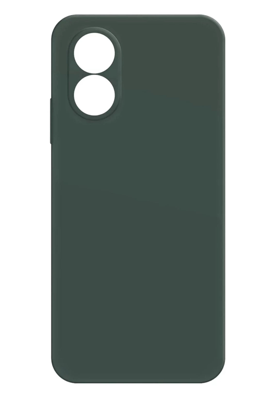 Oppo A38 Uyumlu Kılıf First Silikon - Koyu Yeşil