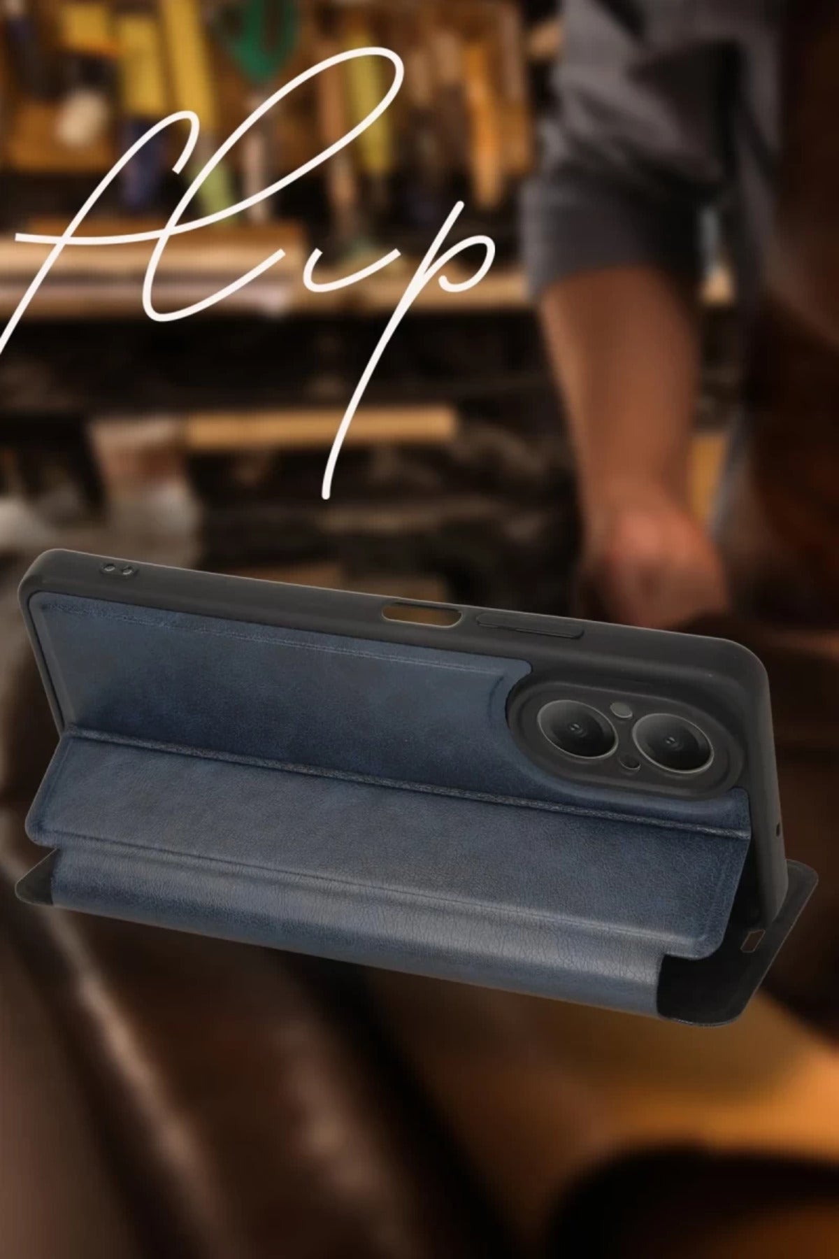 Vivo Y18 Uyumlu Kılıf Flip Cover - Lacivert