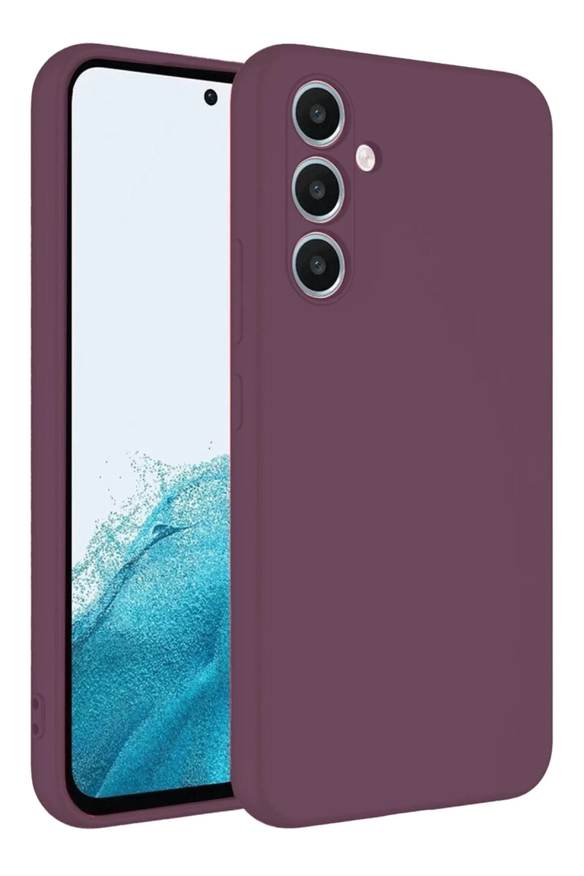 Samsung Galaxy A16 5G Uyumlu Kılıf First Silikon - Mürdüm