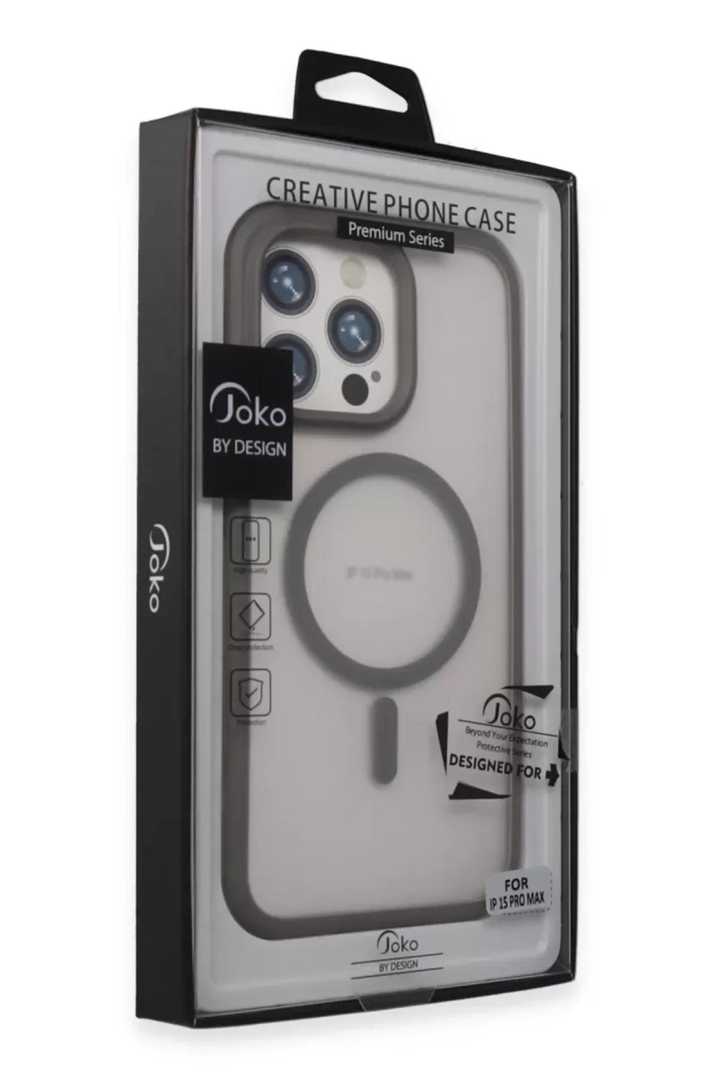 Joko Apple iPhone 15 Pro Max Uyumlu Toras Airbag Magsafe Kapak - Titan Gri
