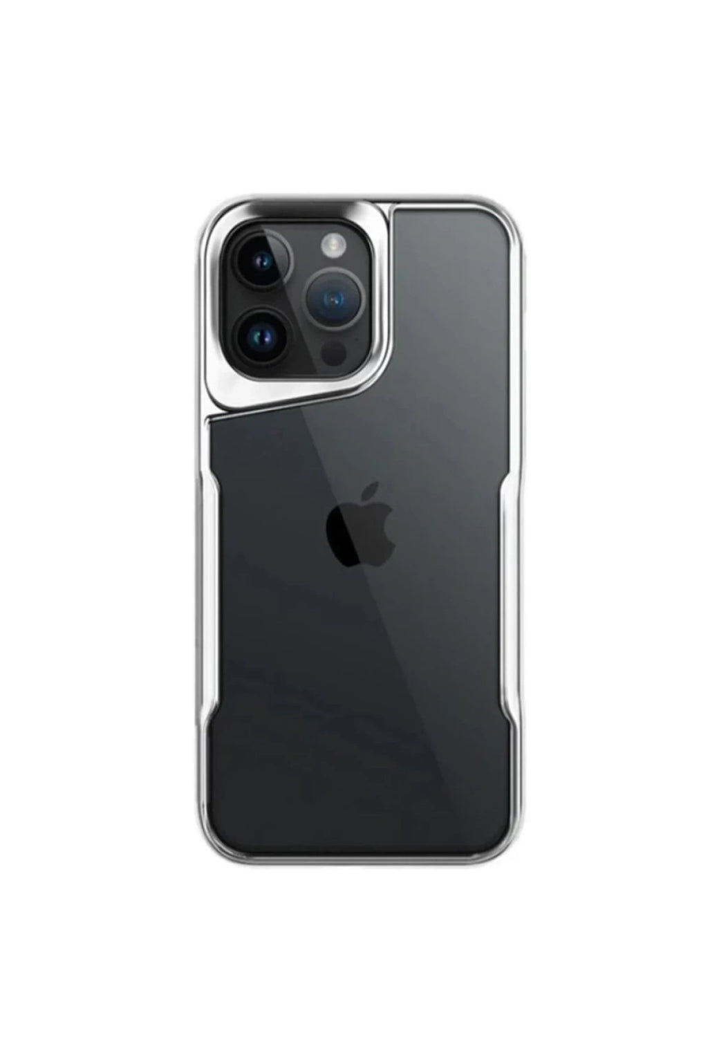 Apple iPhone 14 Pro Max Uyumlu Kılıf Boyi Silikon Kapak - Gümüş
