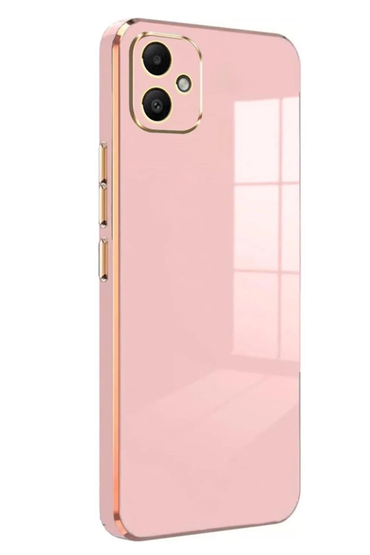 Samsung Galaxy A05 Uyumlu Kılıf Volet Silikon - Pembe