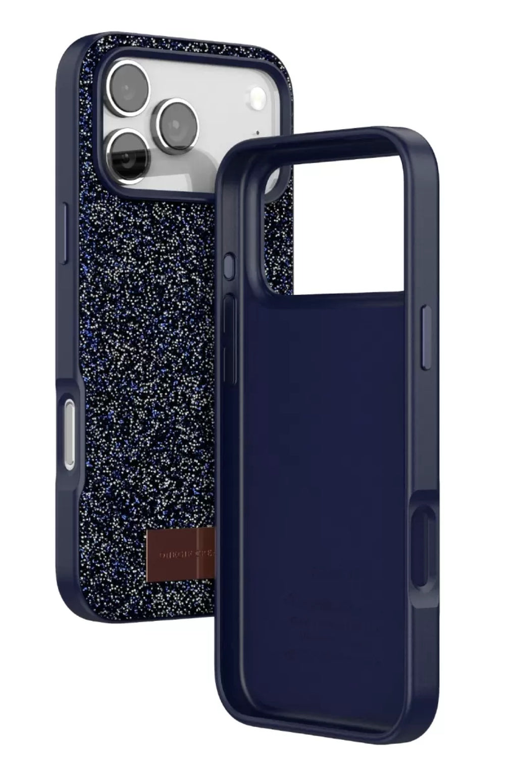 Onegif Apple iPhone 17 Pro Max Uyumlu Bright Simli Kapak - Mavi