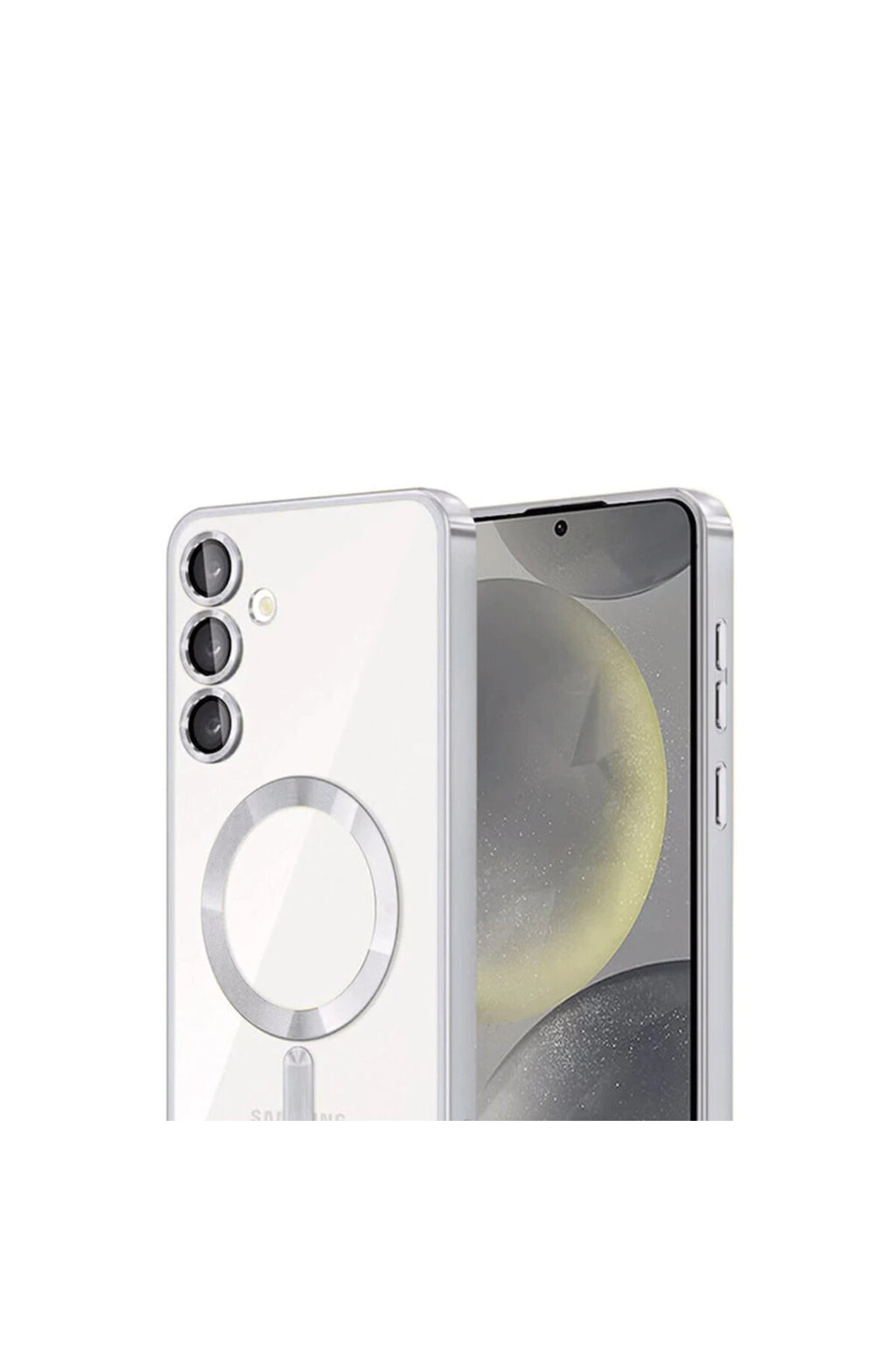 Samsung Galaxy A26 Uyumlu Kross Magneticsafe Kapak - Gümüş