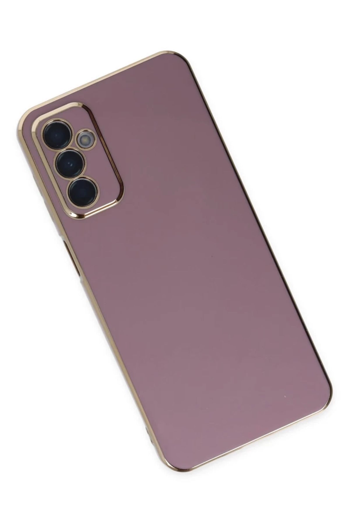 Samsung Galaxy M23 Uyumlu Kılıf Volet Silikon - Mor