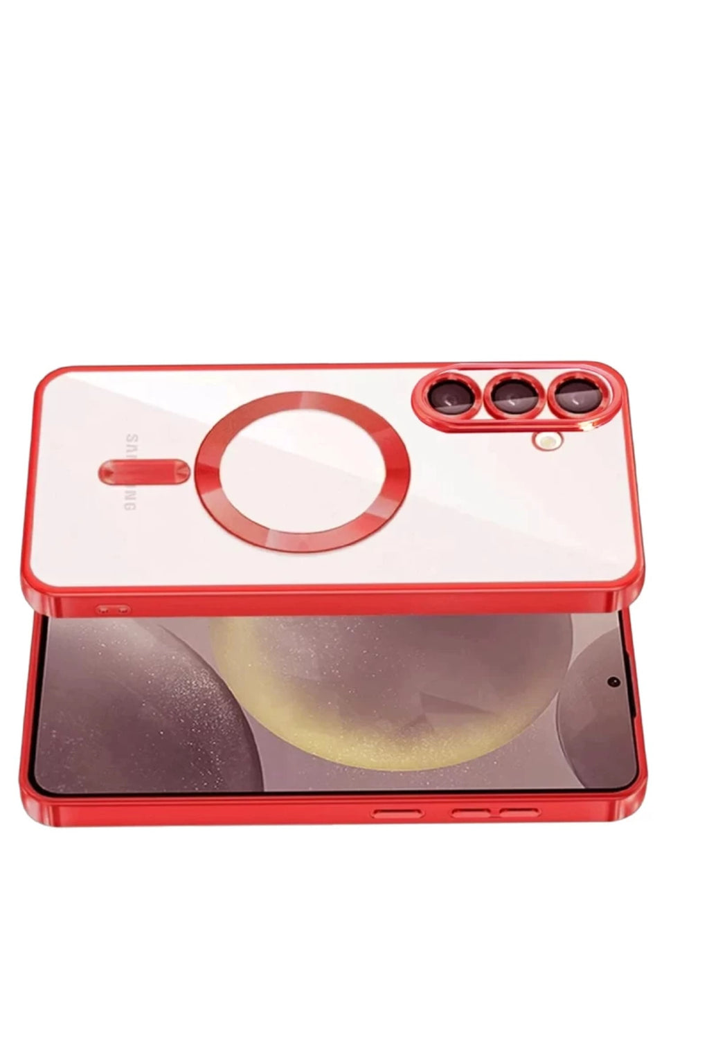 Samsung Galaxy A37 5G Uyumlu Kross Magneticsafe Kapak - Kırmızı