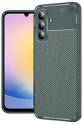 Samsung Galaxy S25 FE Uyumlu Auto Focus Karbon Kapak - Koyu Yeşil