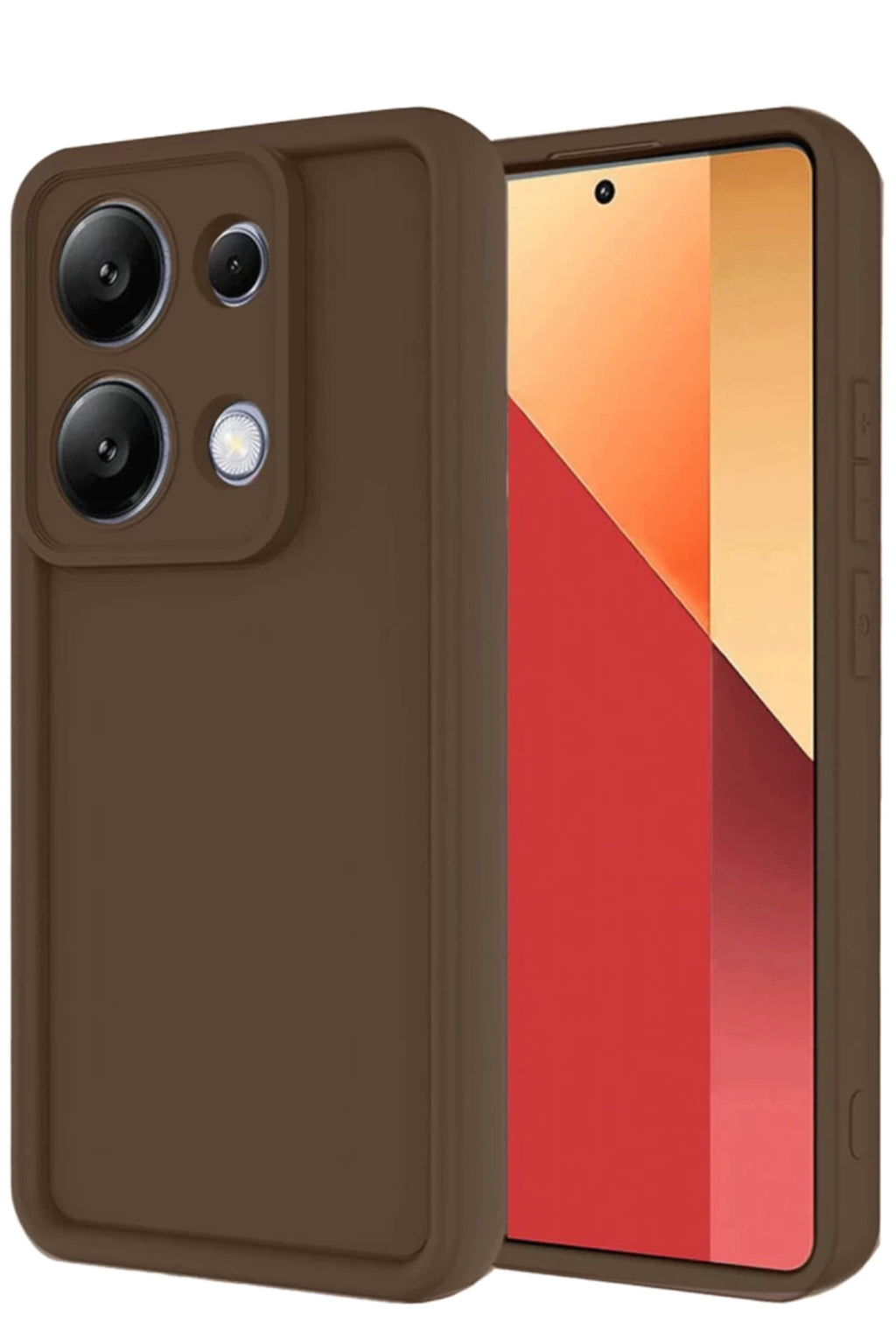 Xiaomi Redmi Note 13 Pro 4G Uyumlu Kılıf Viera Silikon - Kahverengi