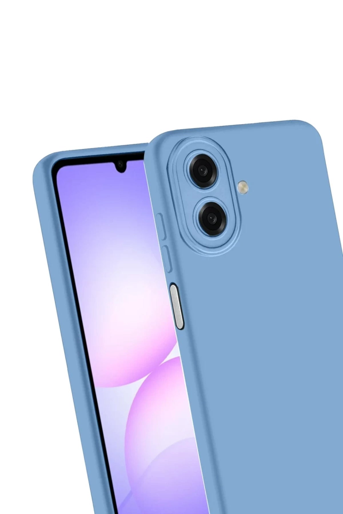 Samsung Galaxy A07 4G Uyumlu Nano içi Kadife Silikon - Mavi