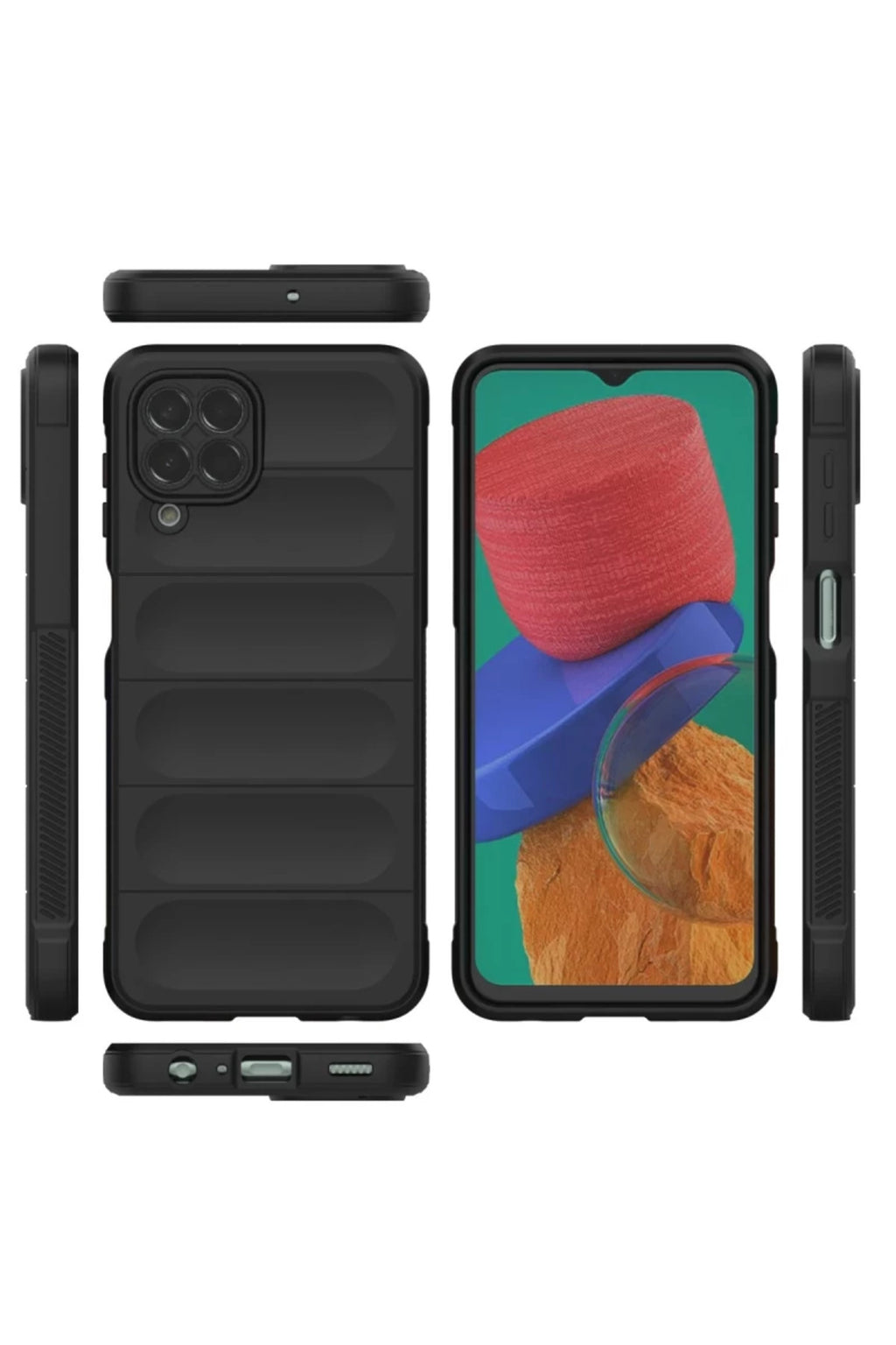Samsung Galaxy M33 Uyumlu Kılıf Optimum Silikon - Siyah